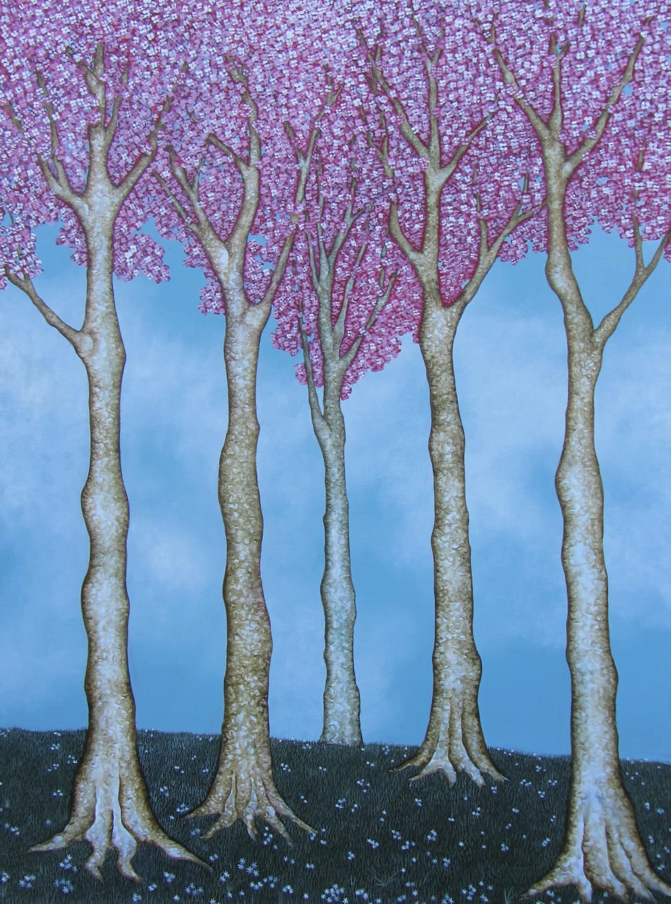 Joe Machine, Cherry Trees in Blossom, 2020
