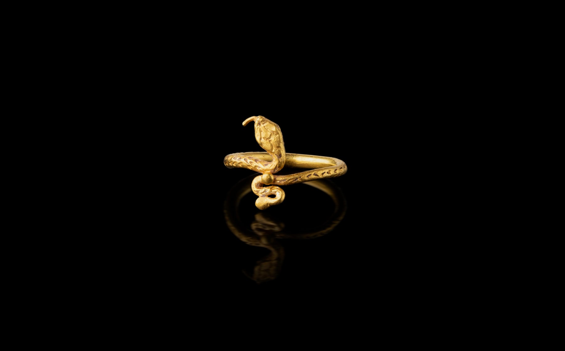 Graeco-Roman, A Graeco-Roman gold snake ring, Hellenistic to Roman, circa 1st century BC - 1st century AD