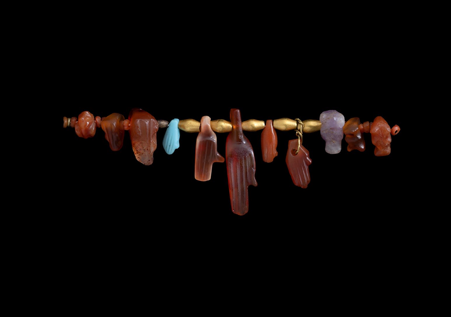 Egyptian, A group of Egyptian hands and feet amulets, Old Kingdom to