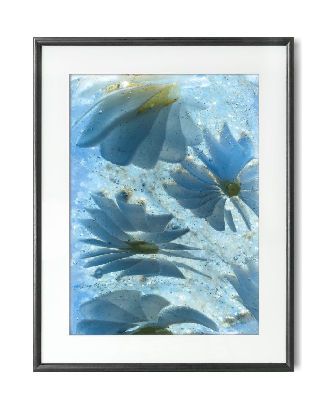 Jaron James, A photographic print of a Roman mosaic glass fragment, blue, 2022