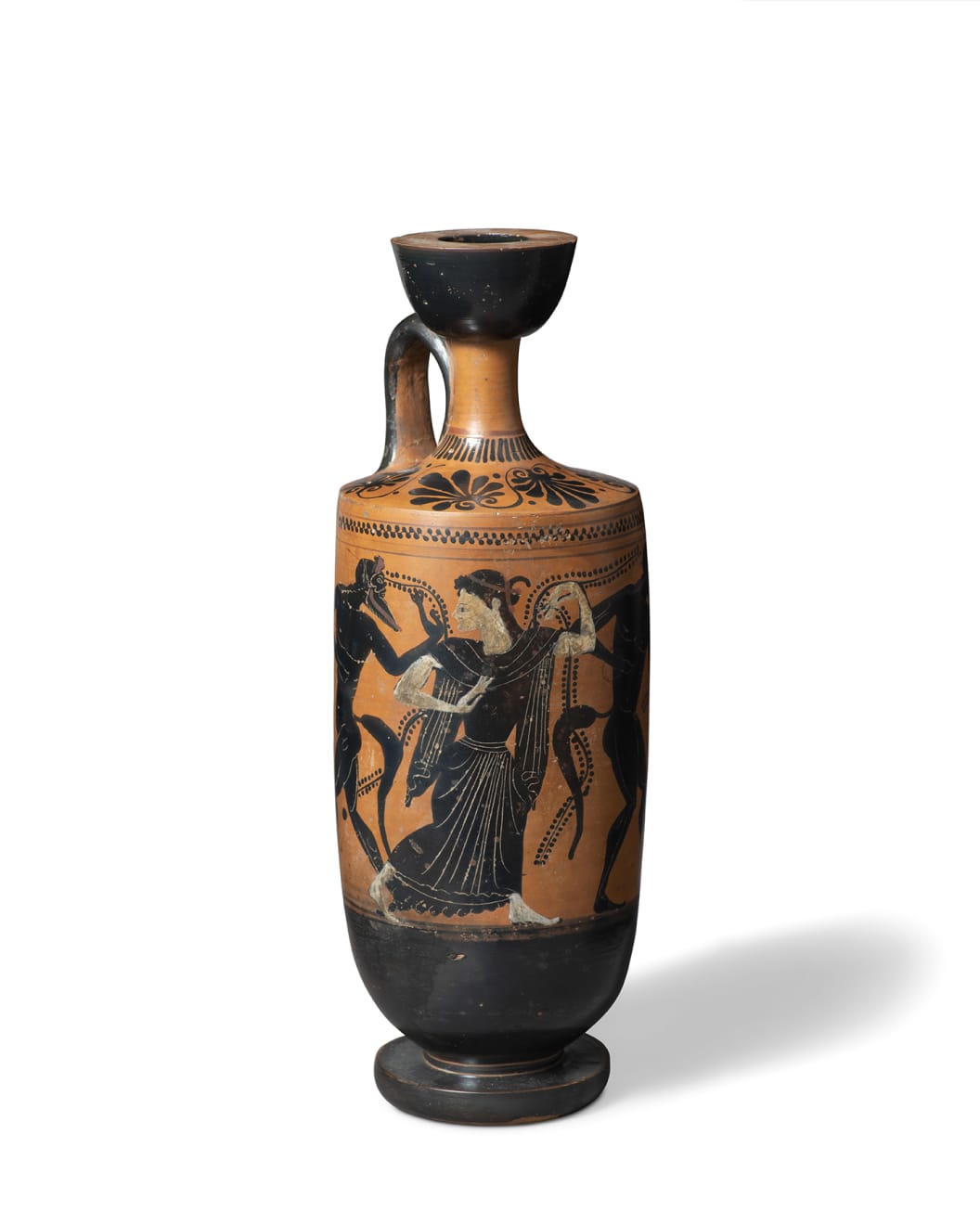 Greek, An Attic black-figure lekythos, near to the Group of the Cracow Peleus, circa 525 - 475 BC