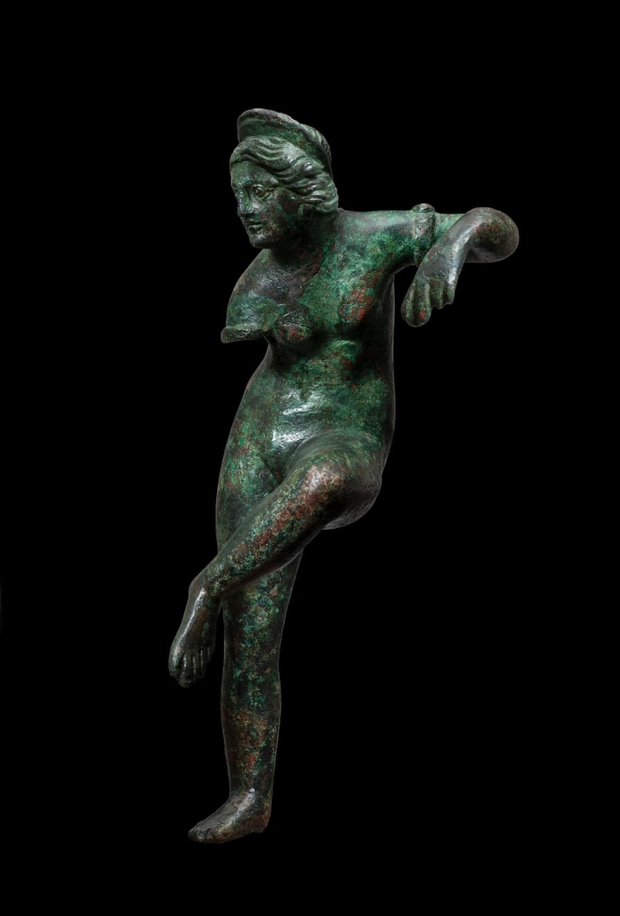 Roman, A Roman bronze figure of Aphrodite, circa 1st - 2nd century AD