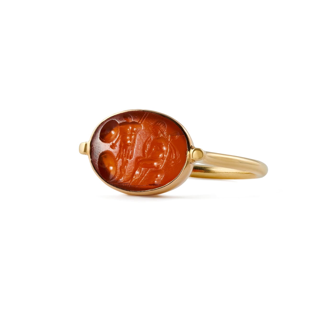Carnelian intaglio ring store