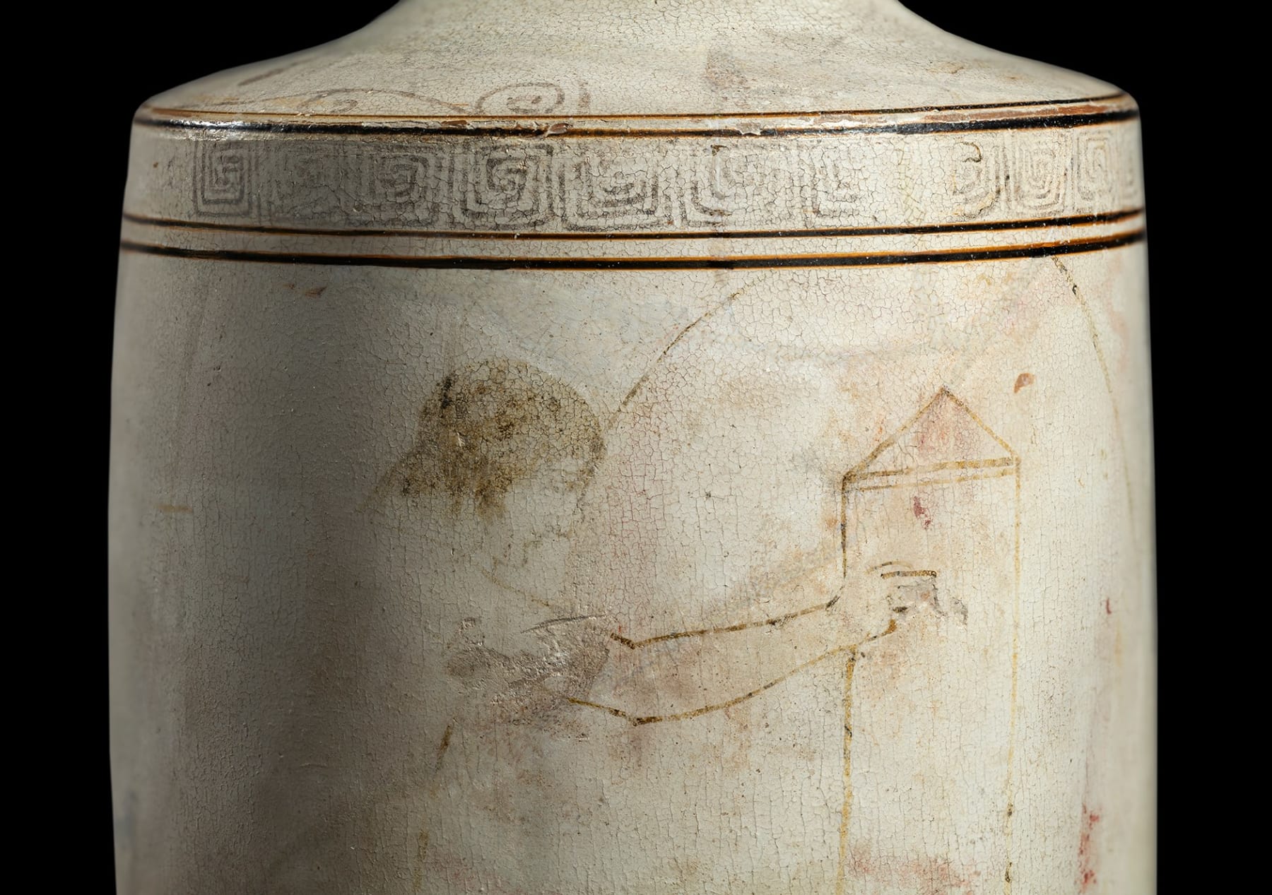 Greek, An Attic white-ground lekythos, attributed to the Sabouroff Painter, Classical, circa 470 - 440 BC
