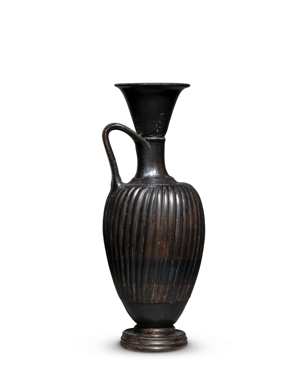 Greek, A Greek blackglazed jug, Magna Graecia, circa 4th century BC