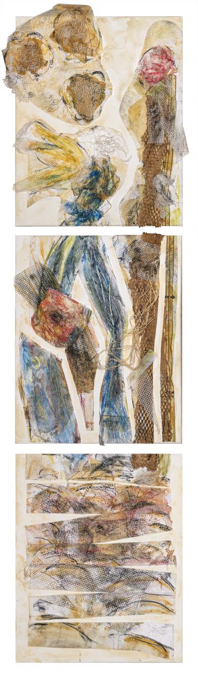 Karen Dover, Self-Portrait, Triptych