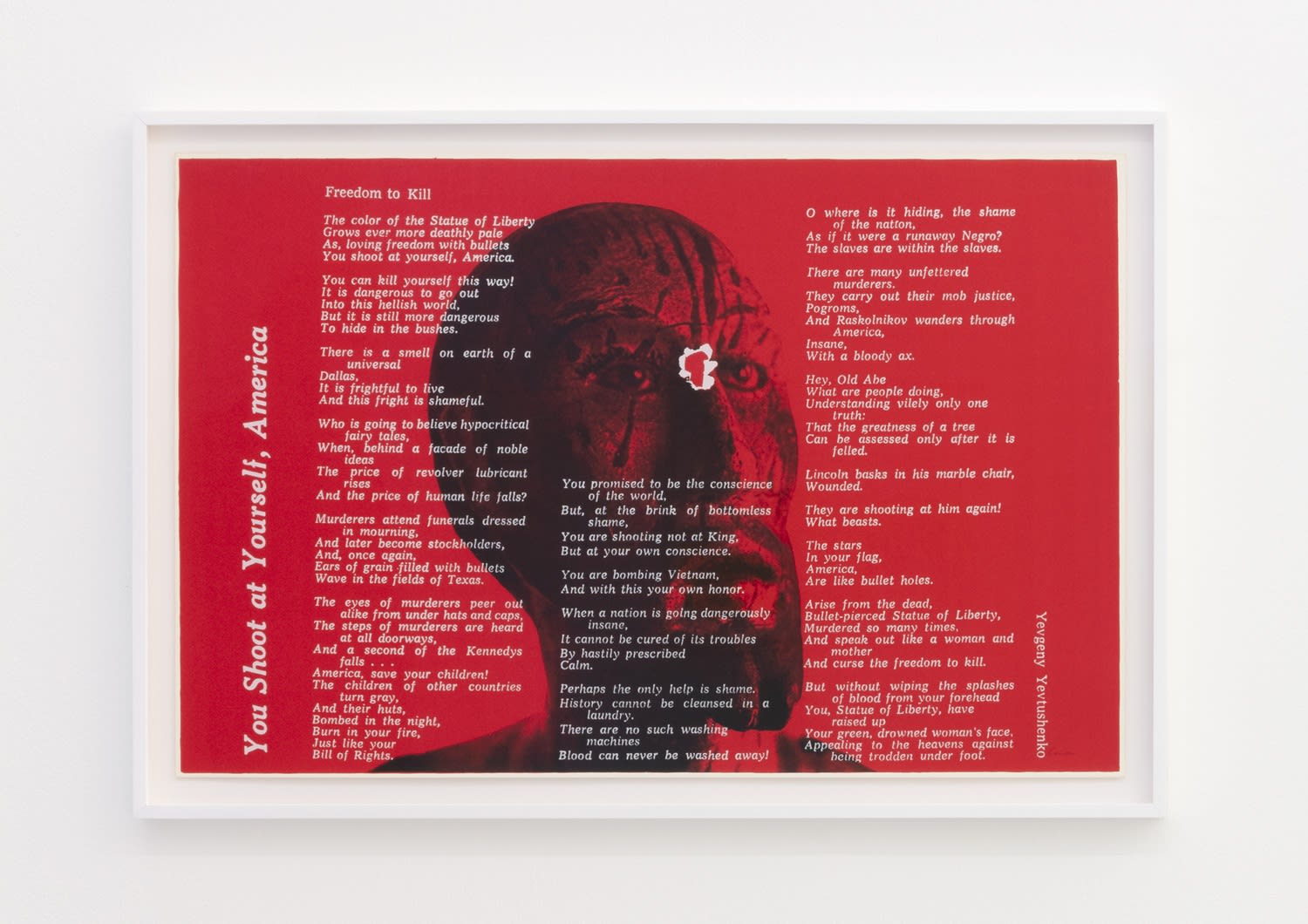 Corita Kent, you shoot at yourself, america, 1968