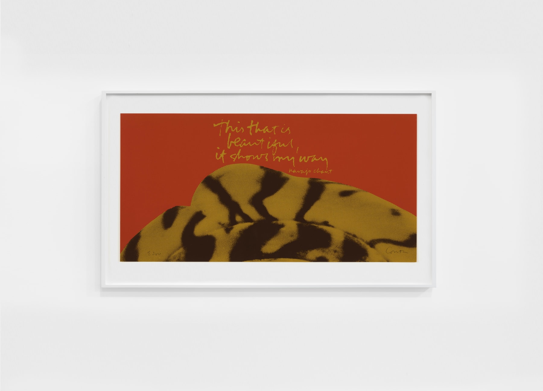 Corita Kent, it shows my way — shell writing #6, 1976