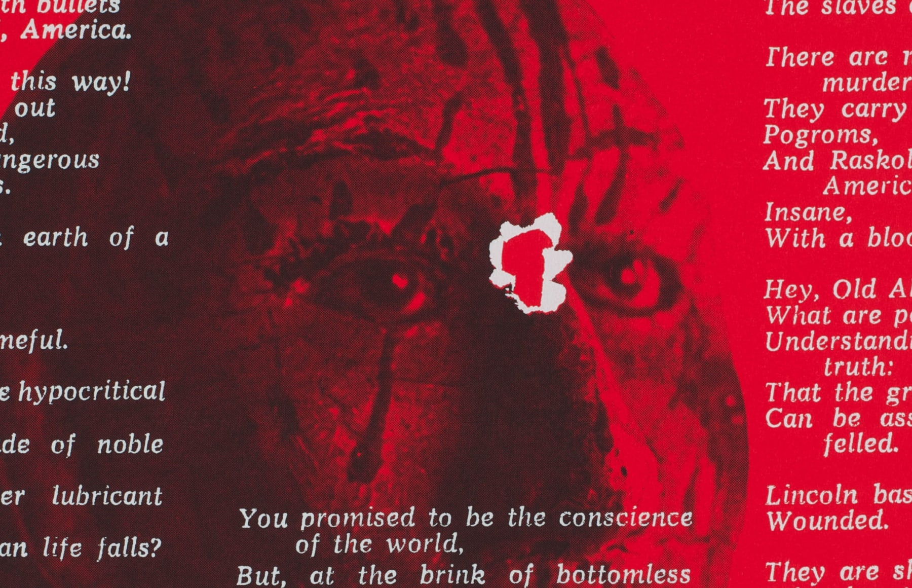 Corita Kent, you shoot at yourself, america, 1968