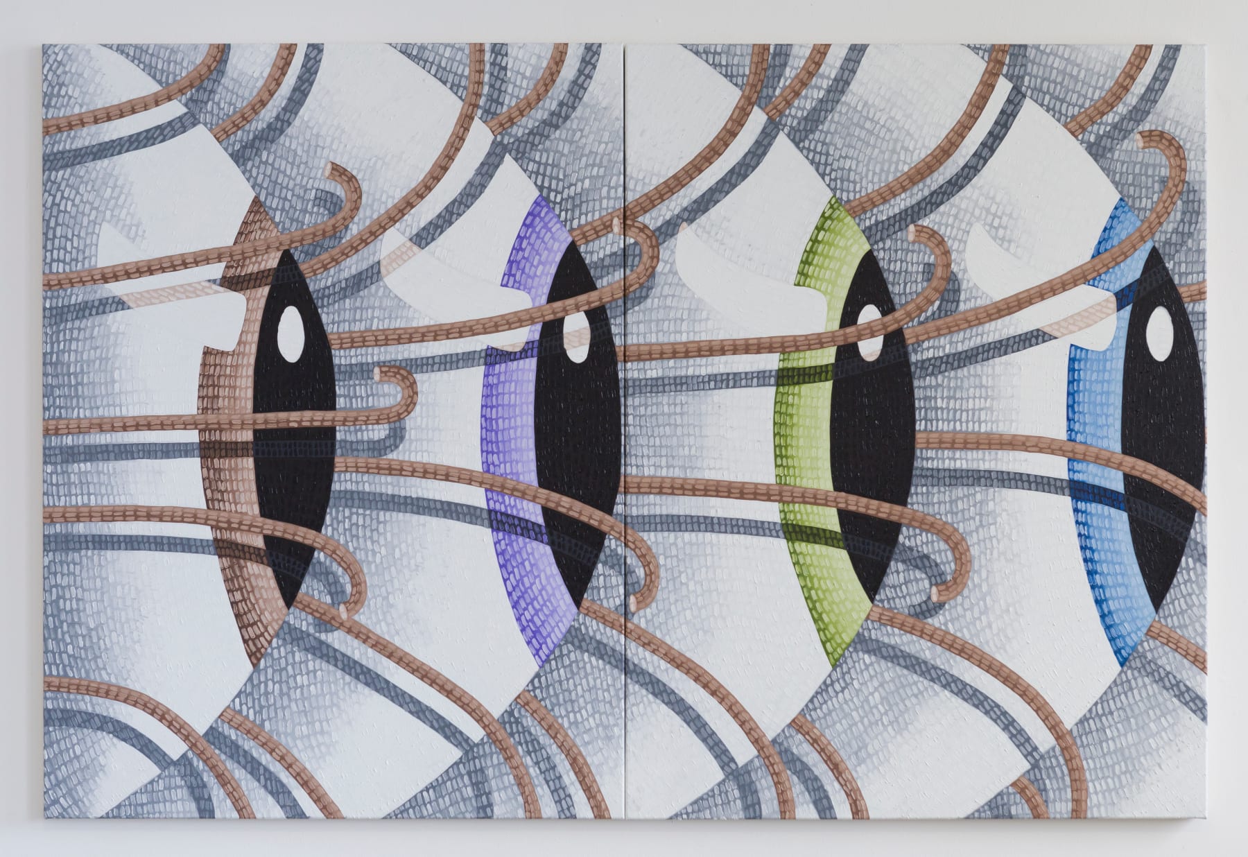 Hamish Chapman, Big Brown, Violet, Green and Blue Eyes, 2022