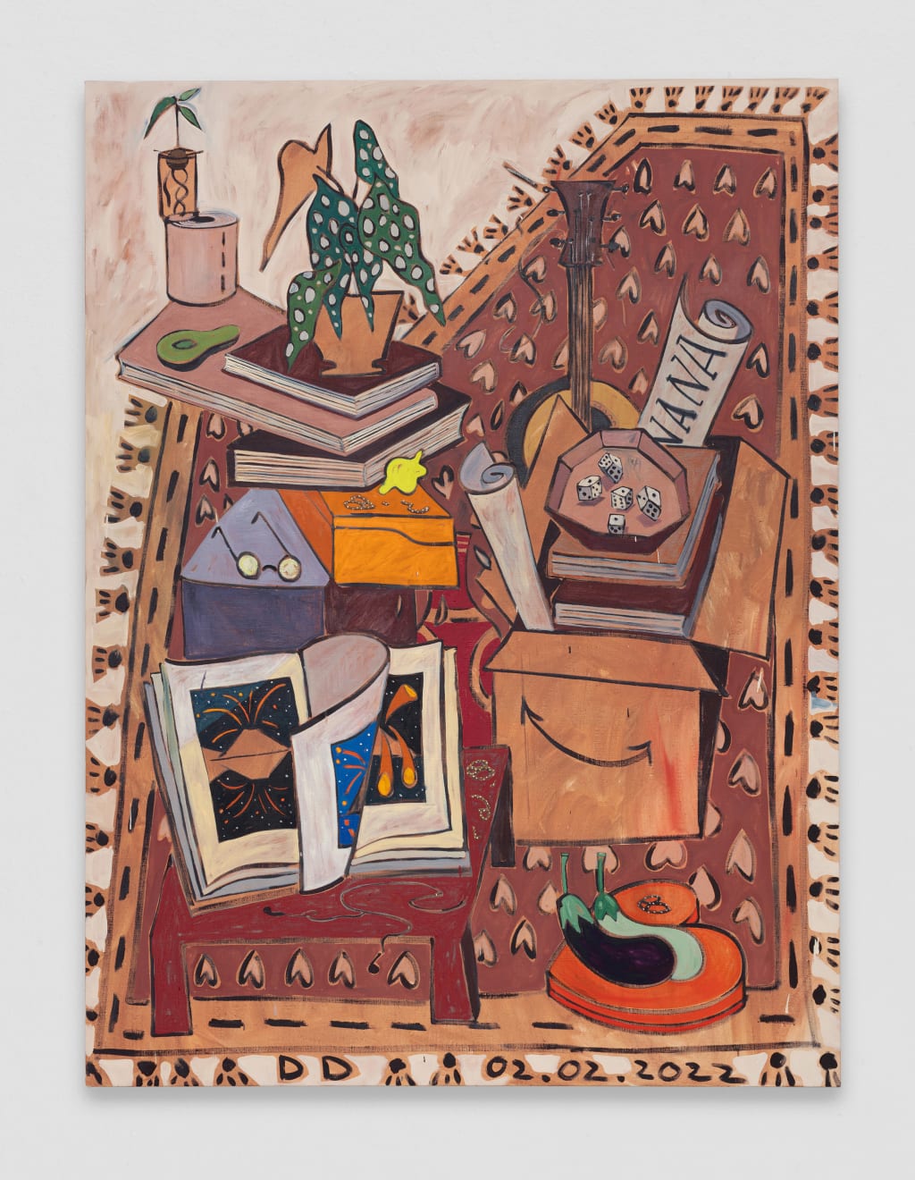 Dickon Drury, Stack with Heart-Shaped Box, 2022