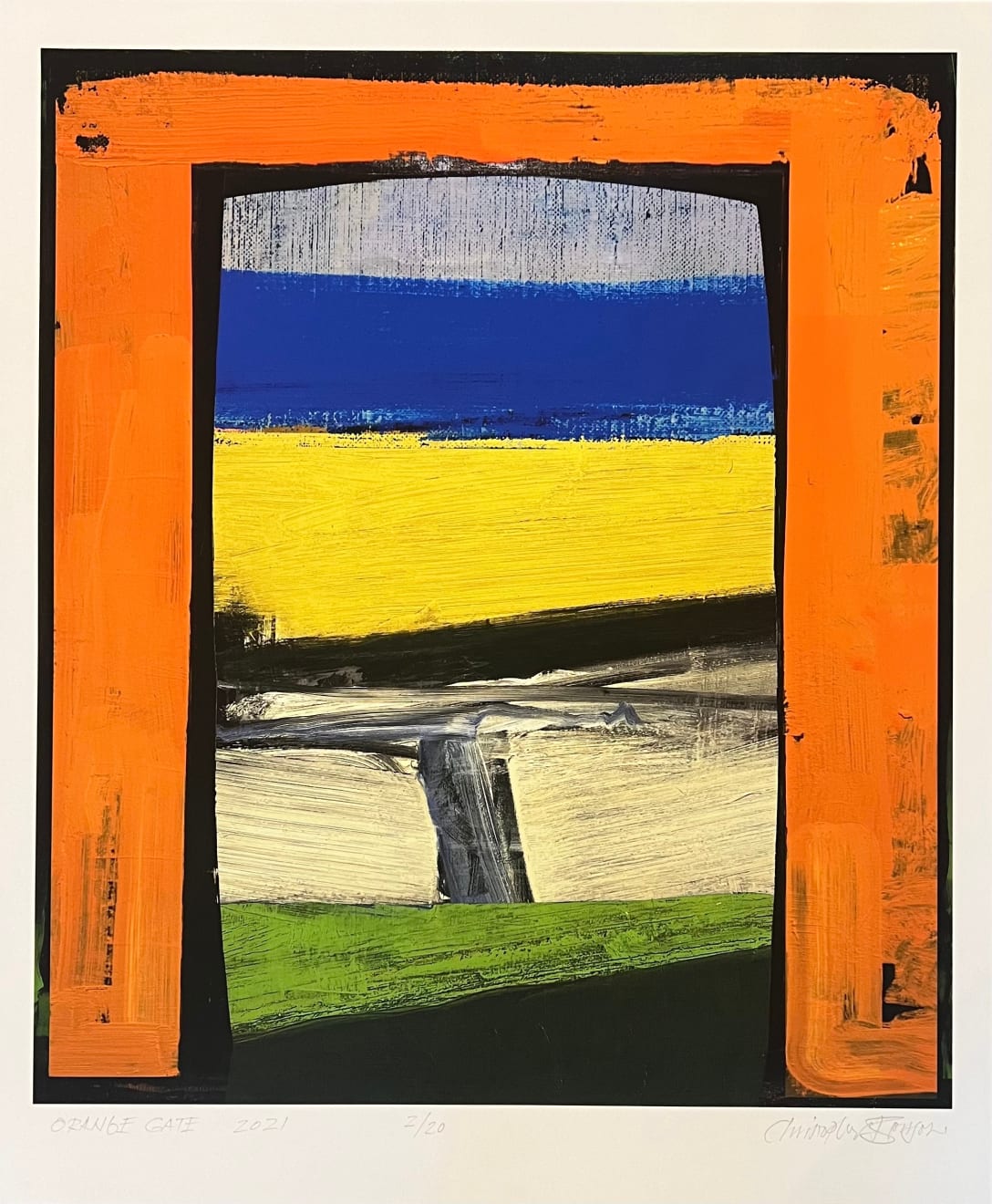Christopher Benson, Orange Gate, 2021