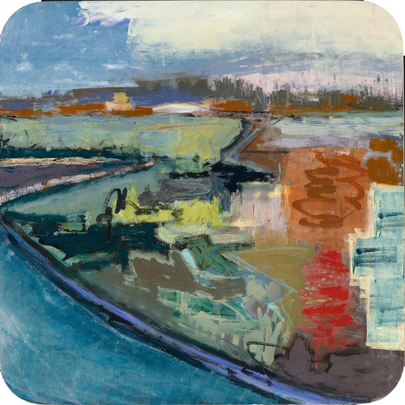 Leslie Allen, Oxbow & Pink Mountain, 2024