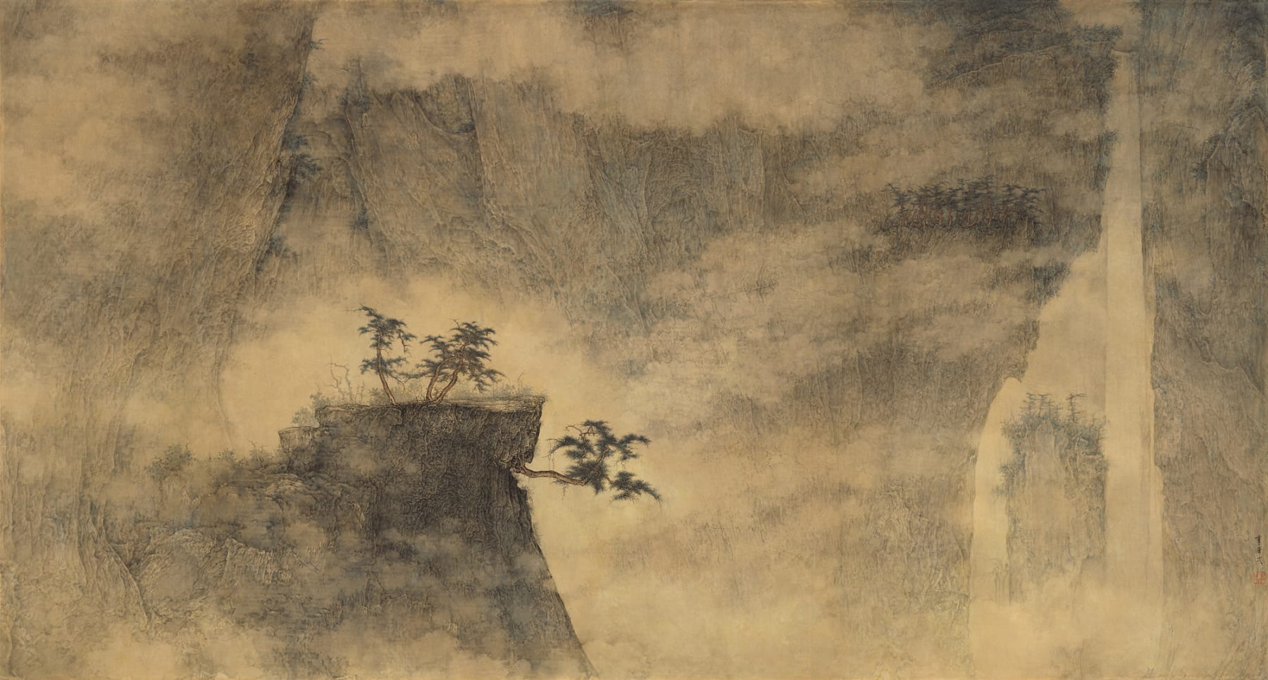 Li Huayi 李華弌, Waterfall 《飛瀑青松》, 2004