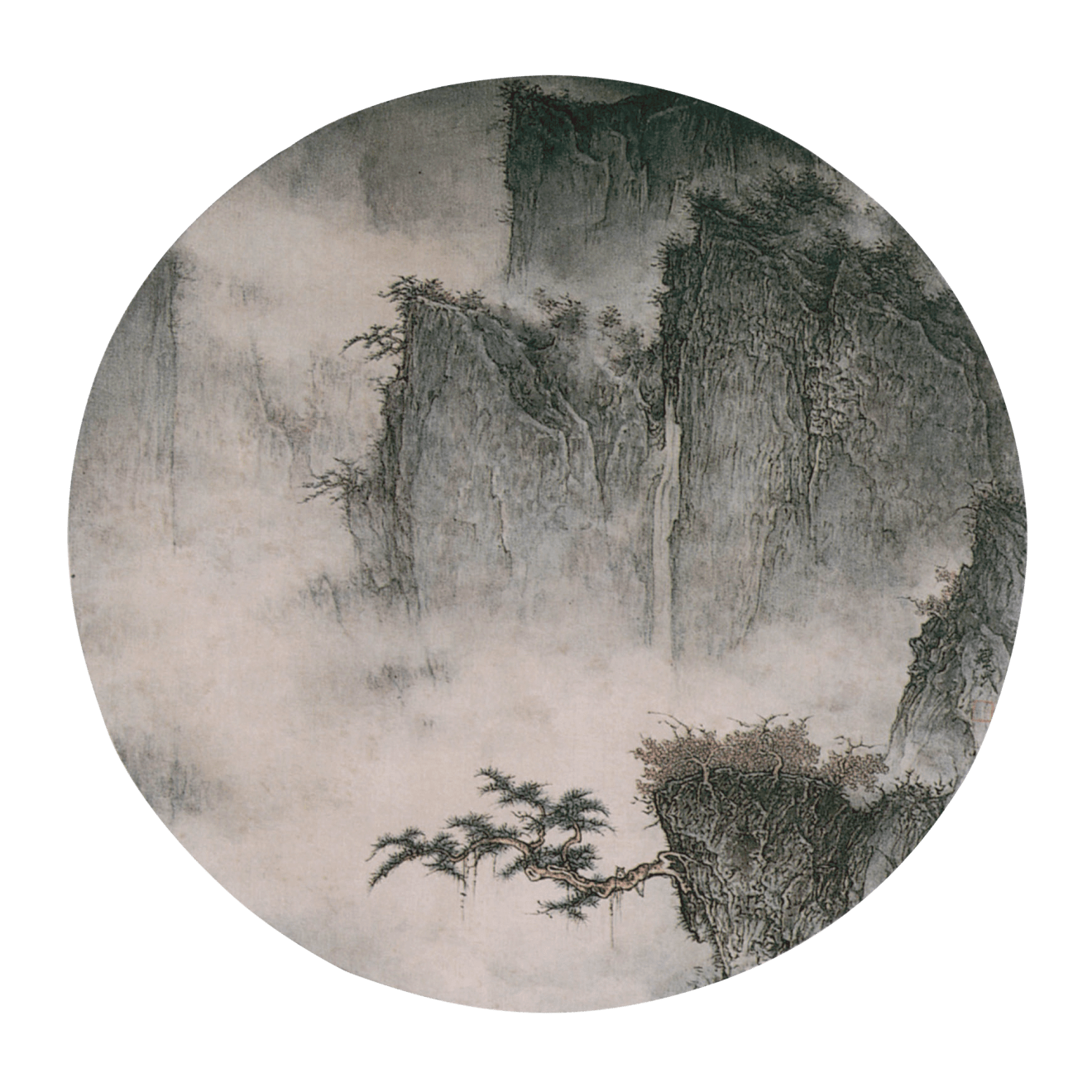 Li Huayi 李華弌, Greenish Mist in Secluded Valley 《幽谷滴翠》, 2005