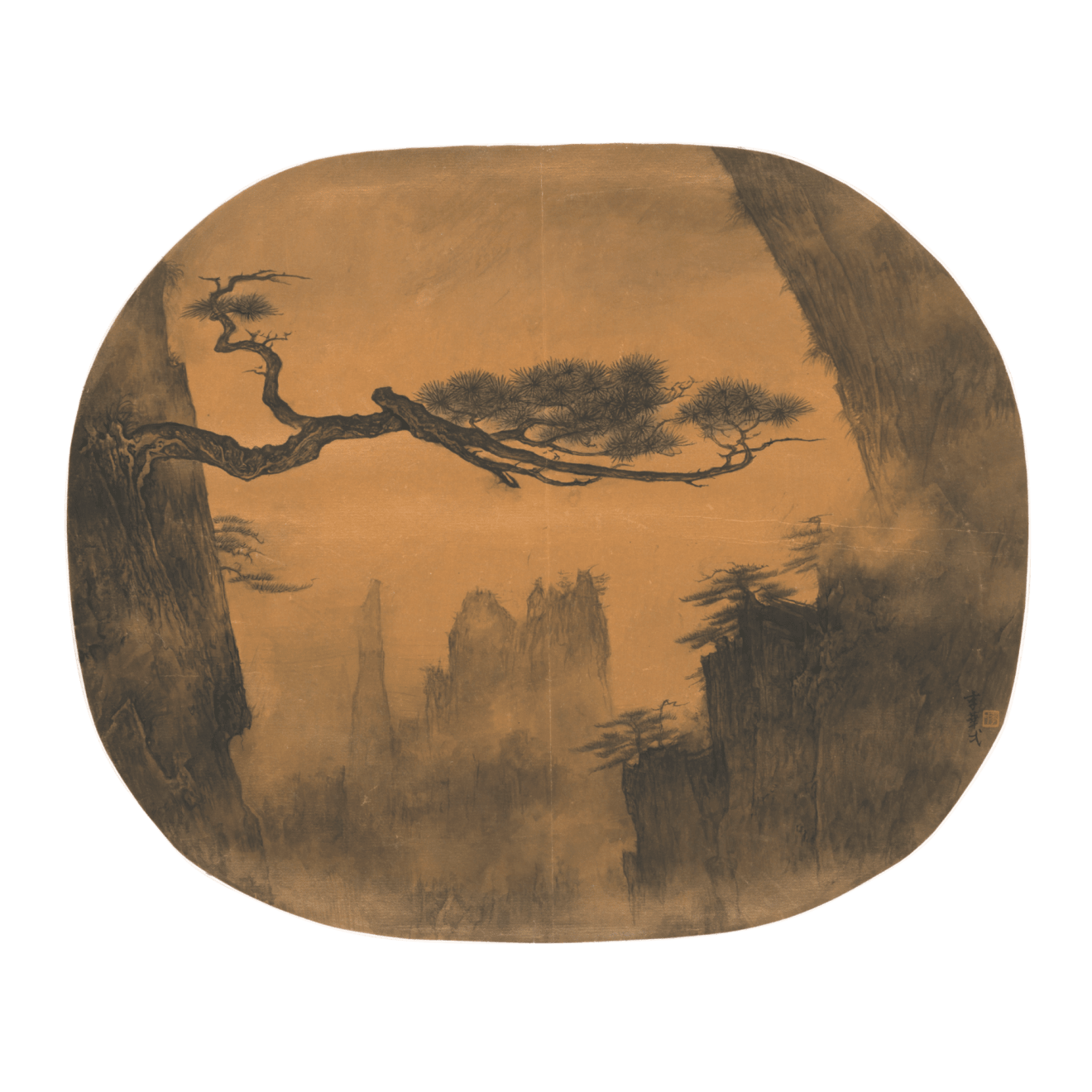 Li Huayi 李華弌, One Pinetree 《遠山孤松》, 2005