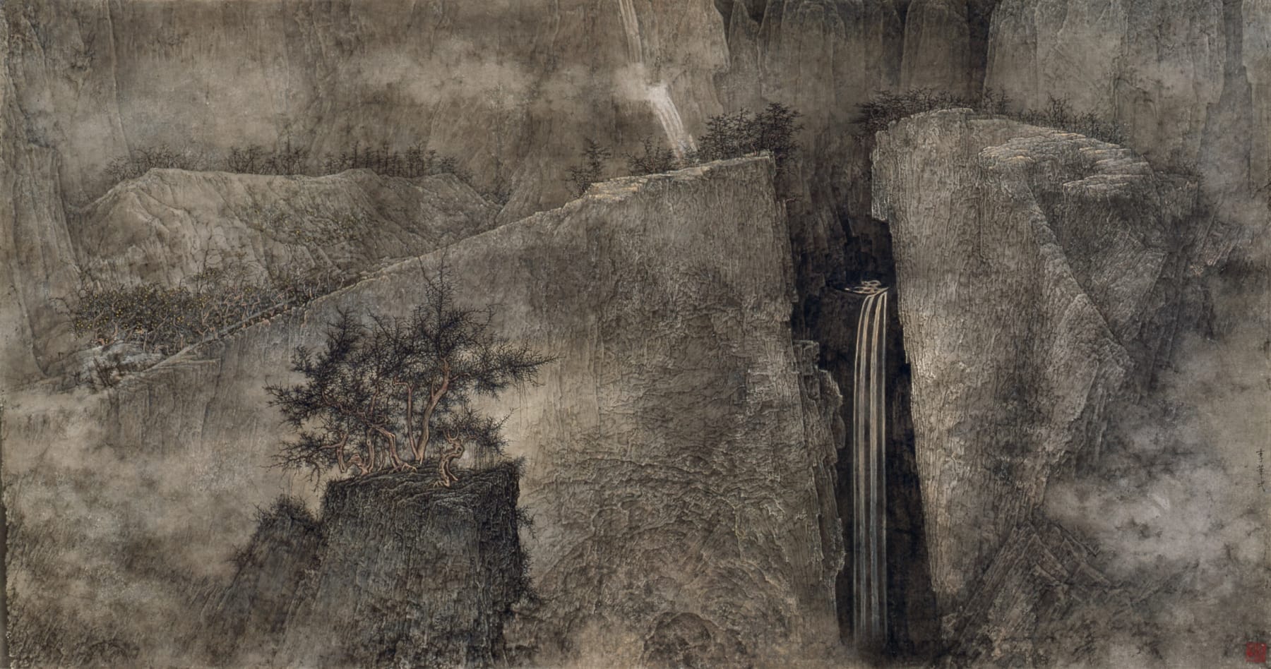 Li Huayi 李華弌, Waterfall in the Pine Valley 《松壑飛流》, 2003