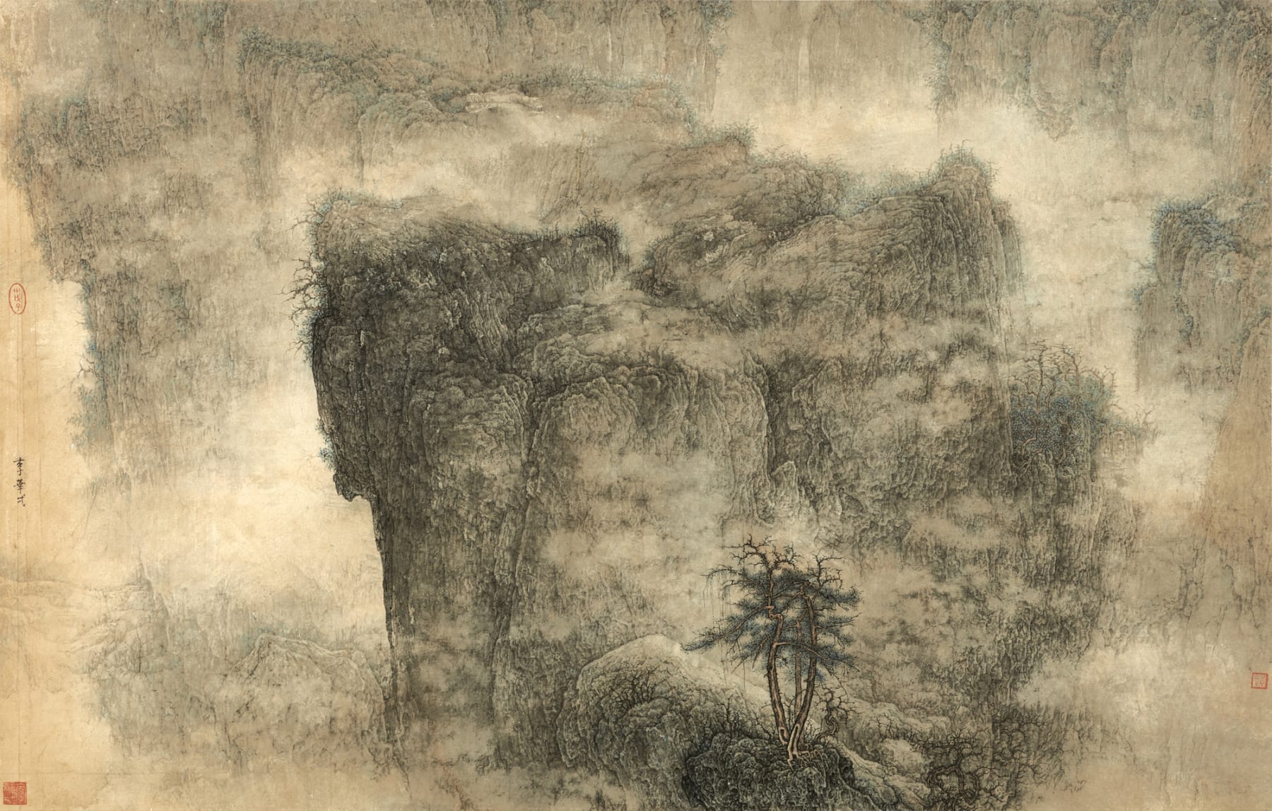 Li Huayi 李華弌, Landscape with Tree 《山上樹，山下樹》, 1998