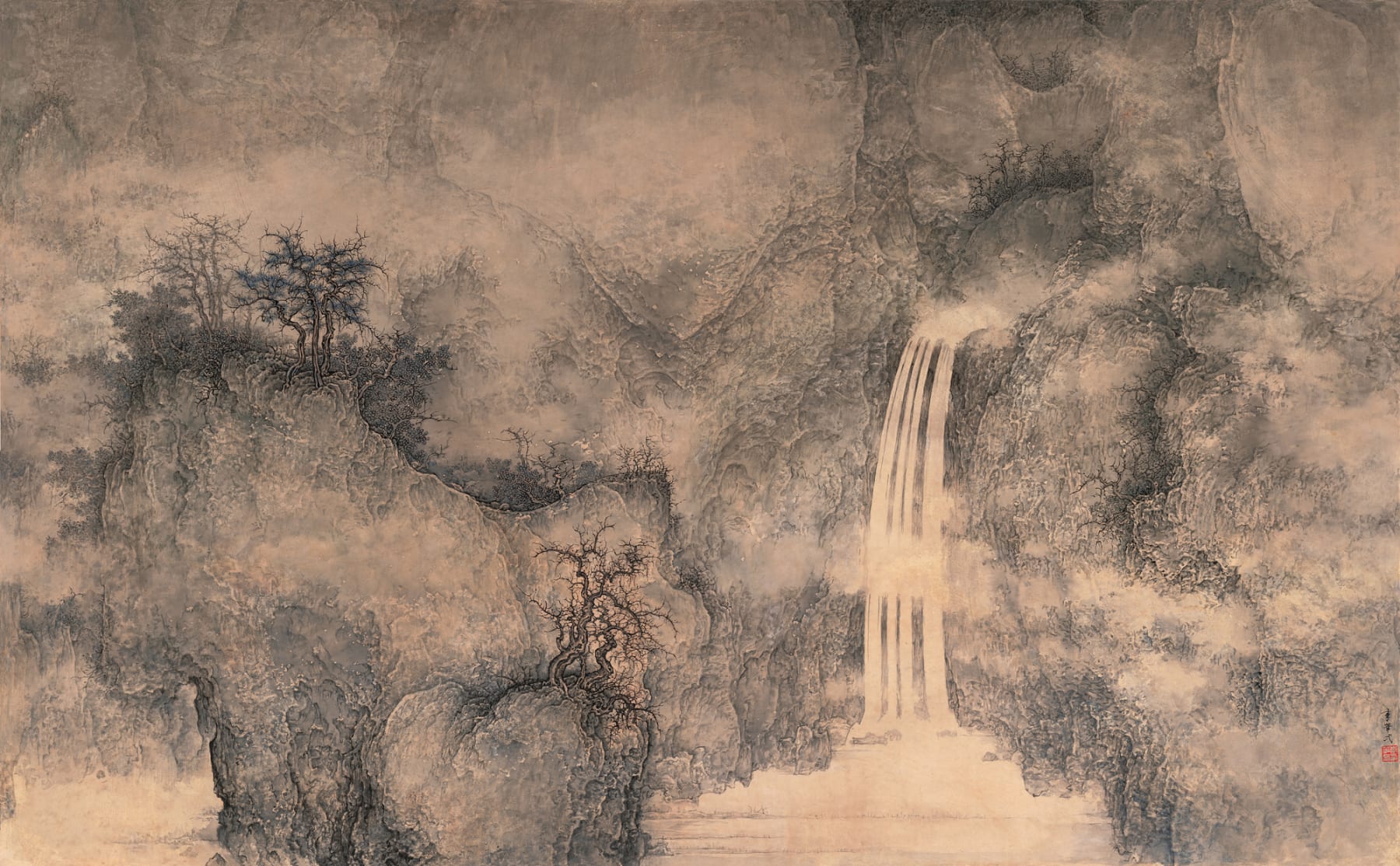 Li Huayi 李華弌, Between the Cloud and the Waterfall 《層雲飛瀑》, 2010