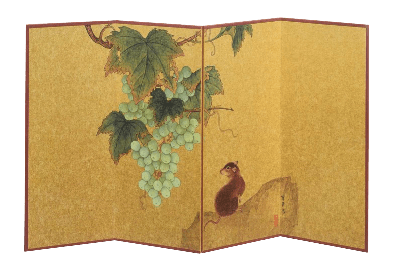 Li Huayi 李華弌, Mouse with Grapes 《生肖圖 - 鼠》, 2008