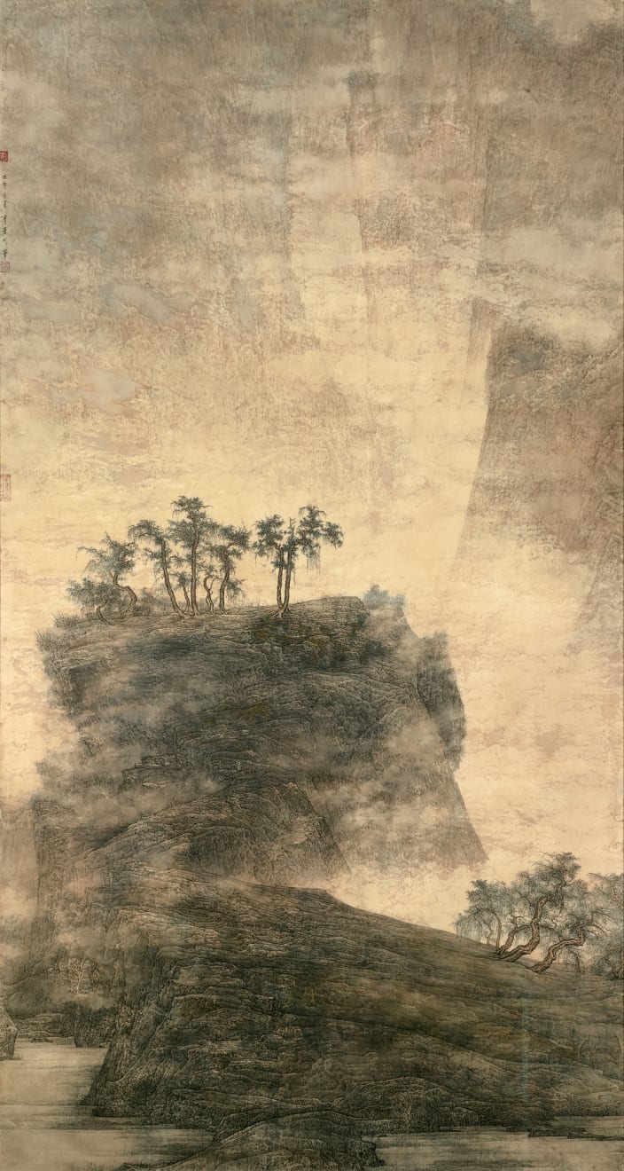 Li Huayi 李華弌, Spring Mountains Wrapped in Misty Fog 《山春圍霧》, 2002