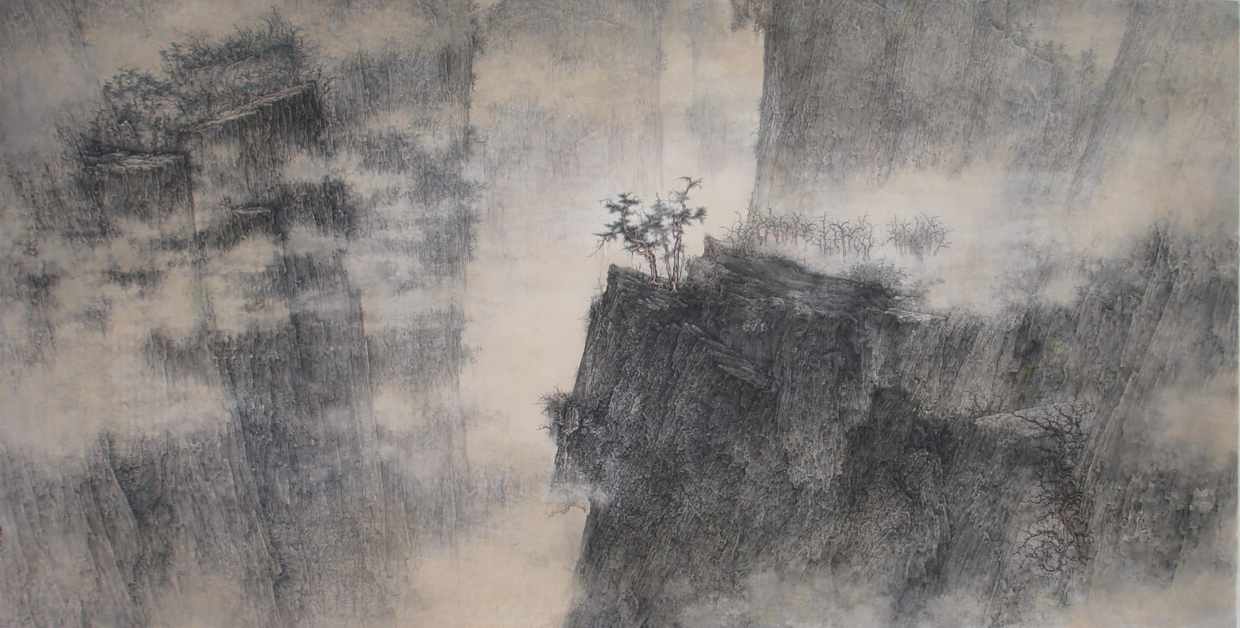 Li Huayi 李華弌, Trees in Deep Valley《深谷悄樹》, 2007