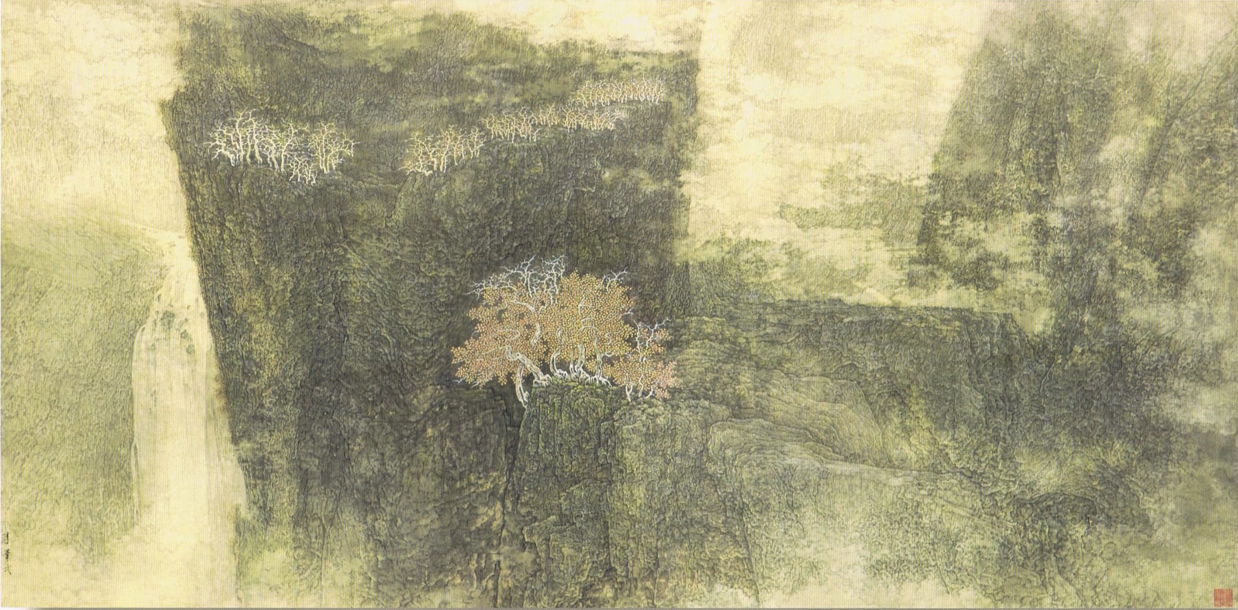 Li Huayi 李華弌, Lofty Range with Distant Torrent《傲山奔流》, 2001