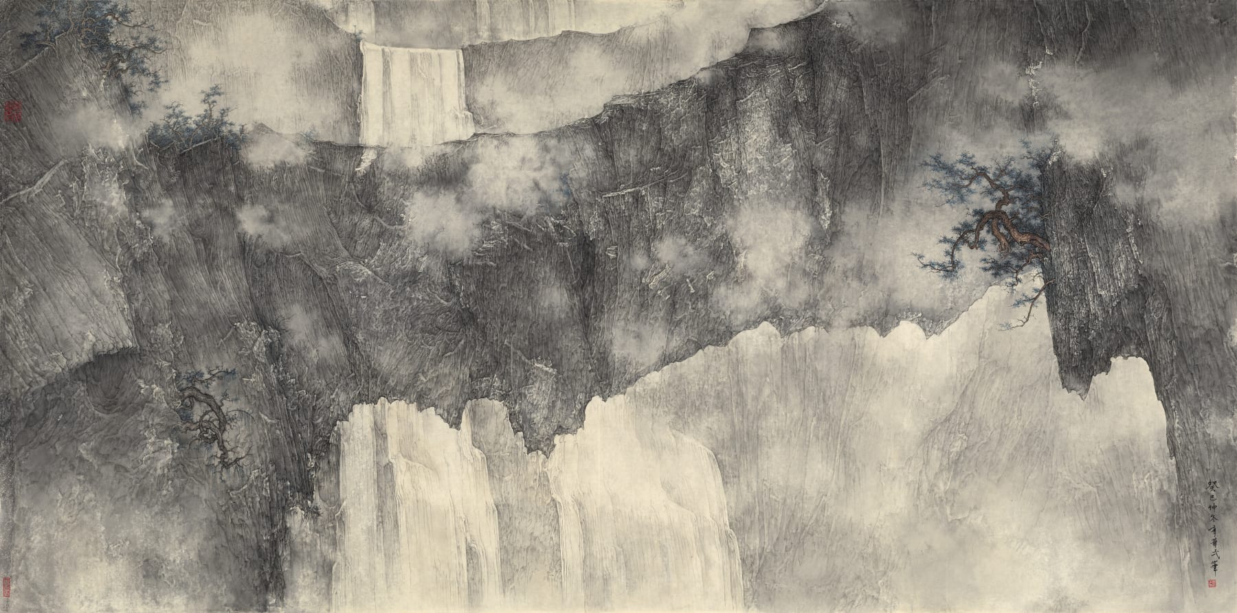 Li Huayi 李華弌, Wandering in the Mountains《橫橋疊翠》, 2013