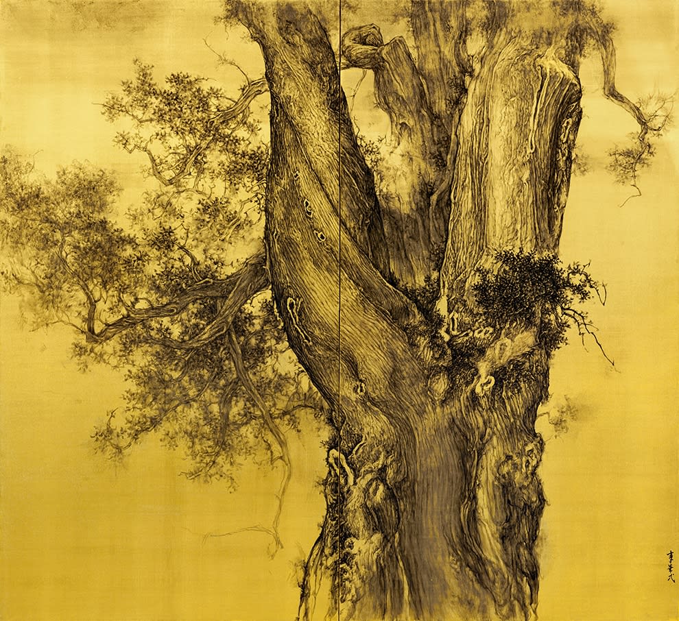 Li Huayi 李華弌, Pine Rooted in Mount Taishan 《根盤泰山》, 2018