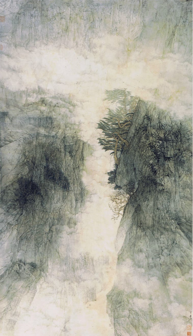 Li Huayi 李華弌, Golden Mist in a Mountain Gorge 《金霧銷峽》, 1995