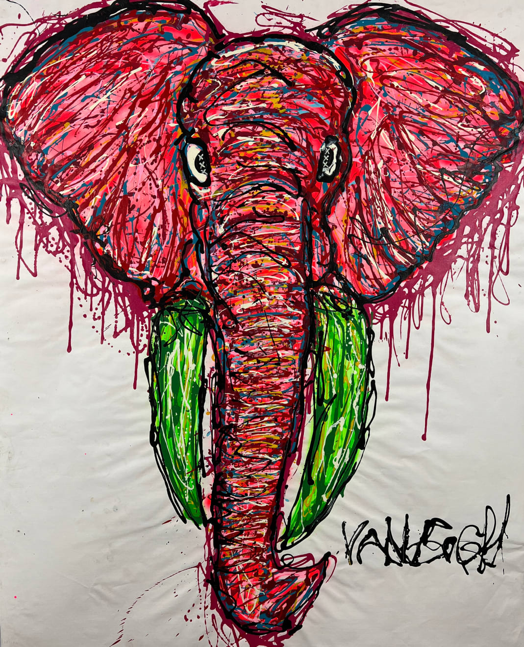 Lieuwe van Gogh, Uptown Funk Elephant - The One That Listens To Gangstarr A Lot'' 9/14 ', 2022