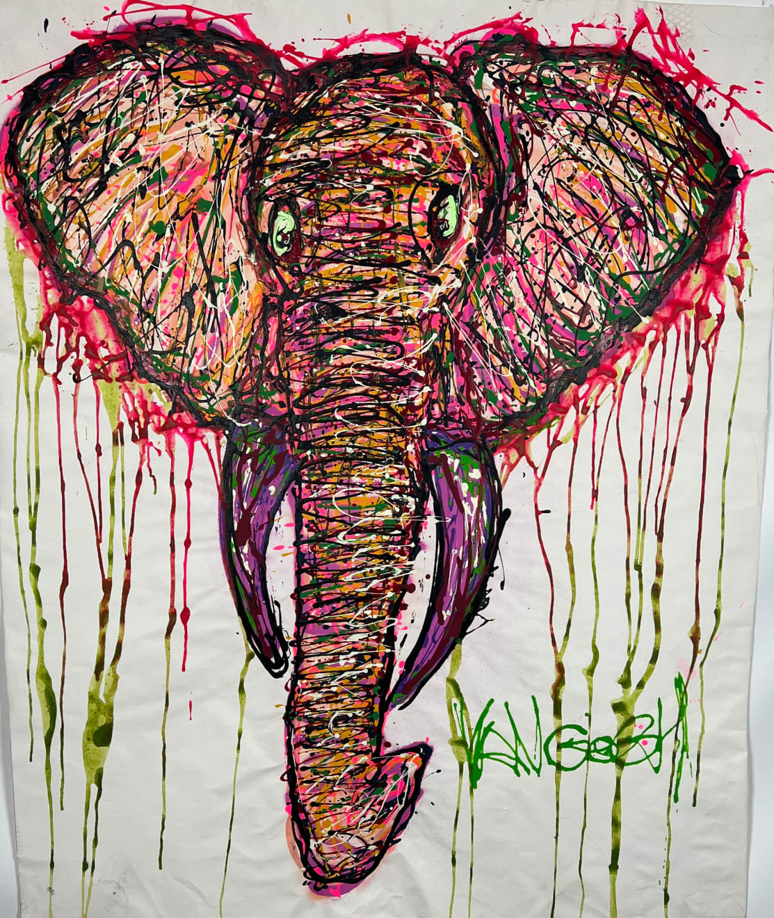 Lieuwe van Gogh, Uptown Funk Elephant - 'The One That Never Sleeps' 11/14 , 2022