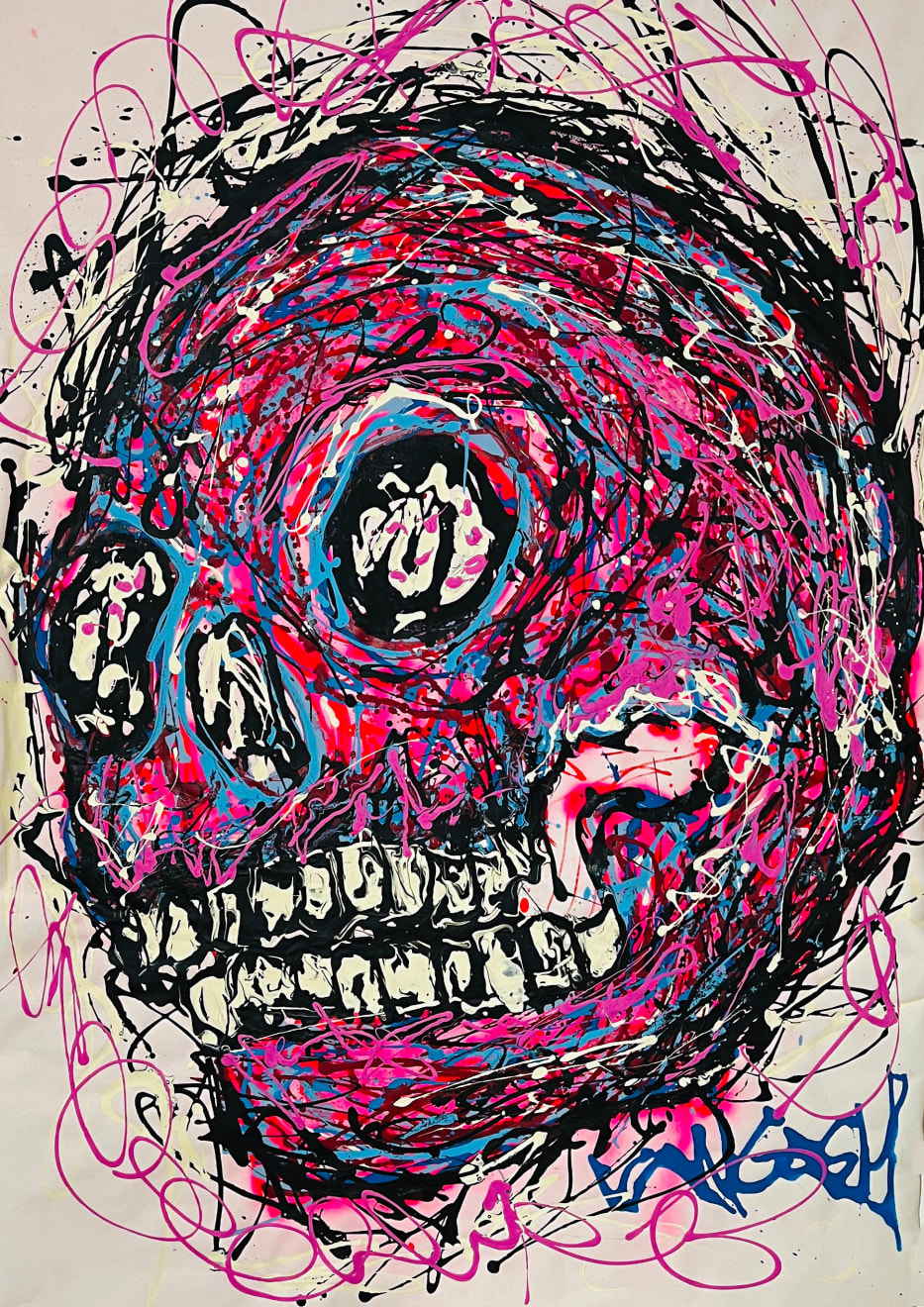 Lieuwe van Gogh, Rayfull Skull 2, 2022