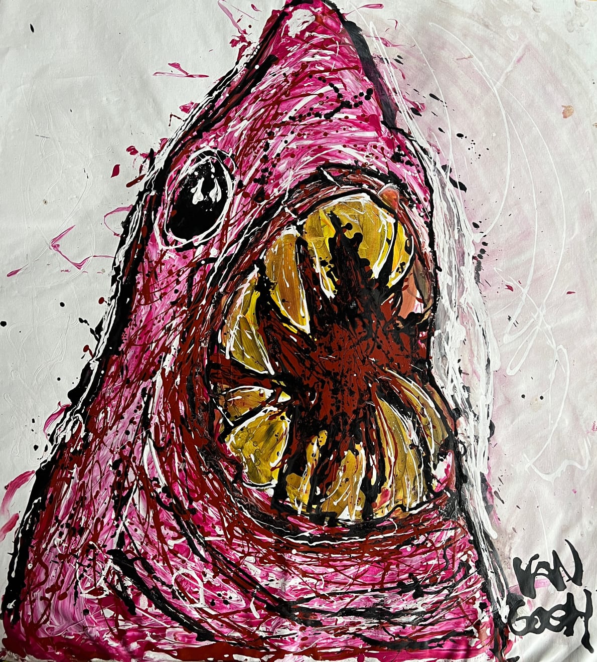 Lieuwe van Gogh, Pink Shark, 2020