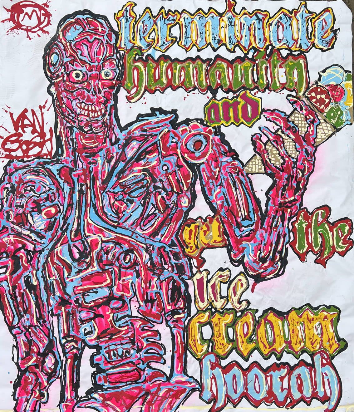 Lieuwe van Gogh, Terminator Ice Cream, 2022
