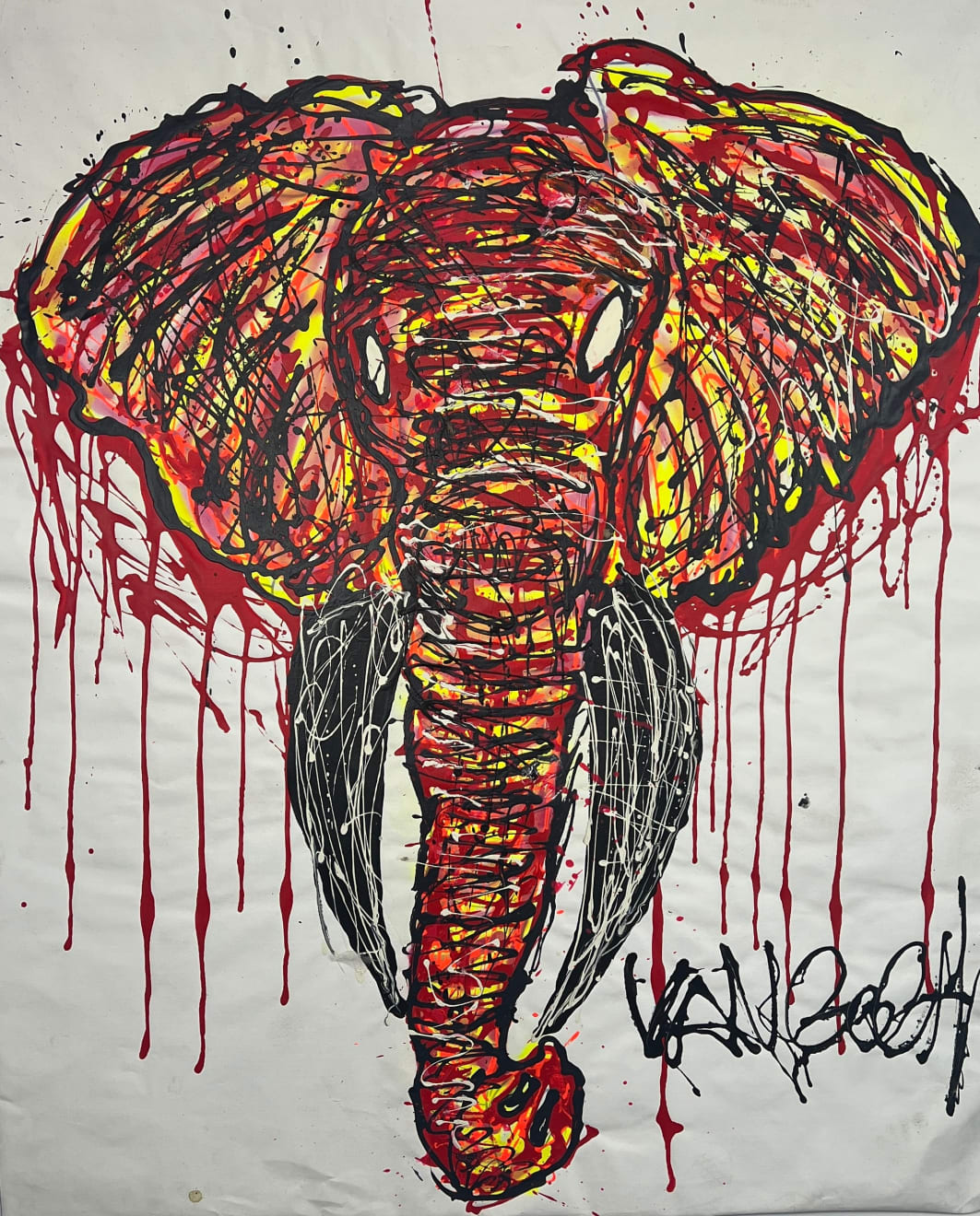 Lieuwe van Gogh, Uptown Funk Elephant - 'The One That Speaks Spanish' 12/14, 2022