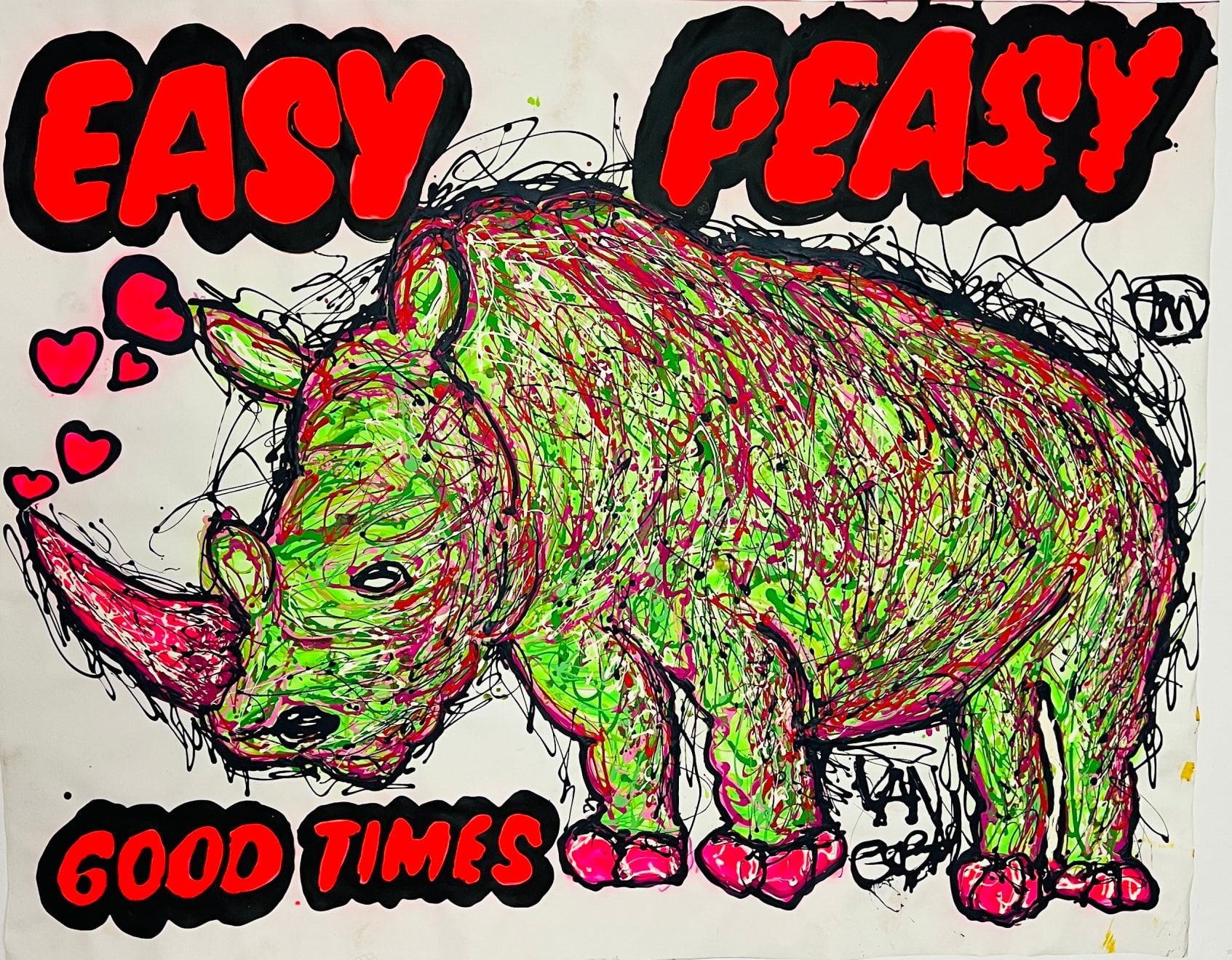 Lieuwe van Gogh, Easy Peasy Rhino, 2022