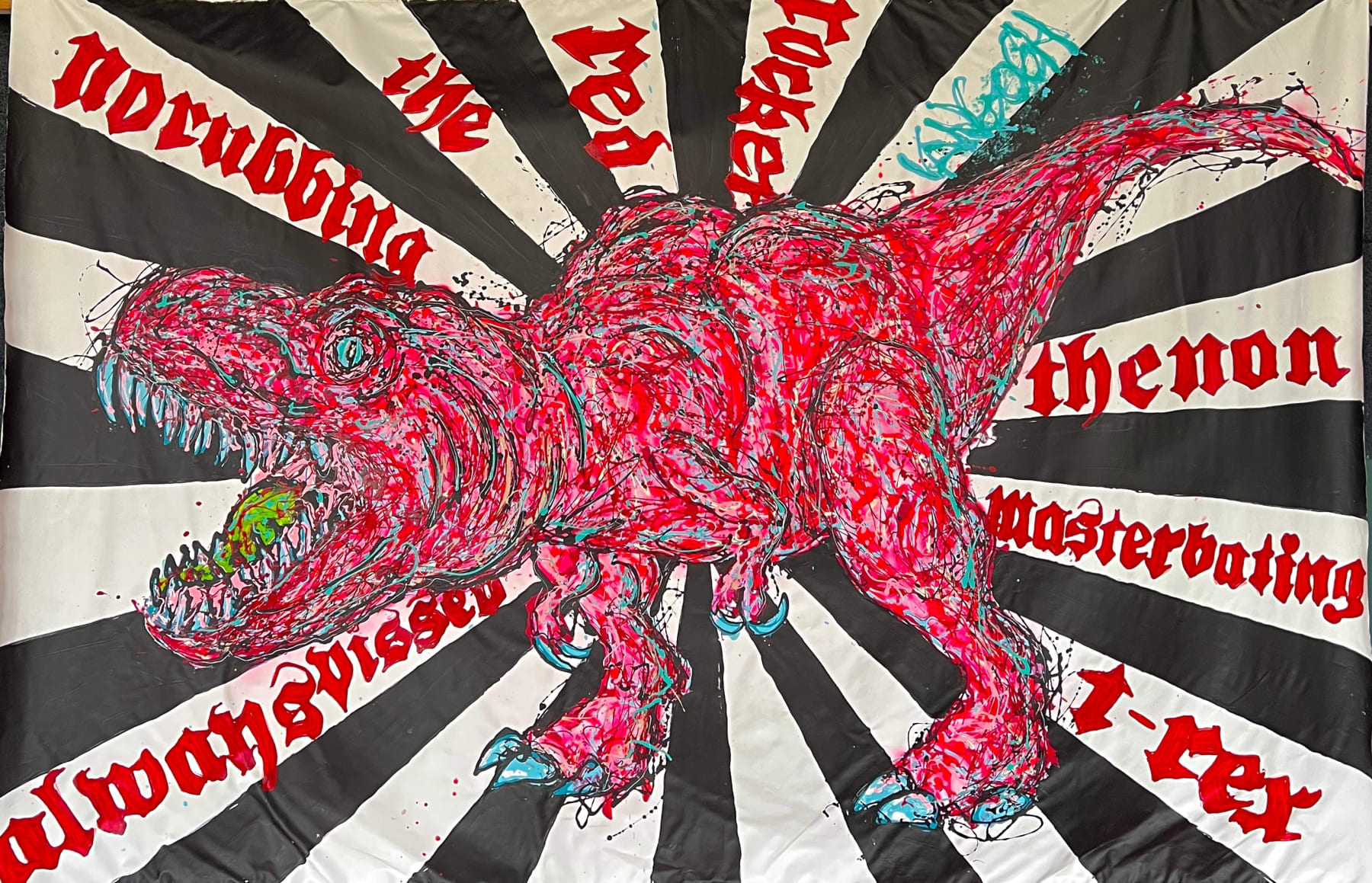 Lieuwe van Gogh, The Non Masturbating T-Rex, 2022