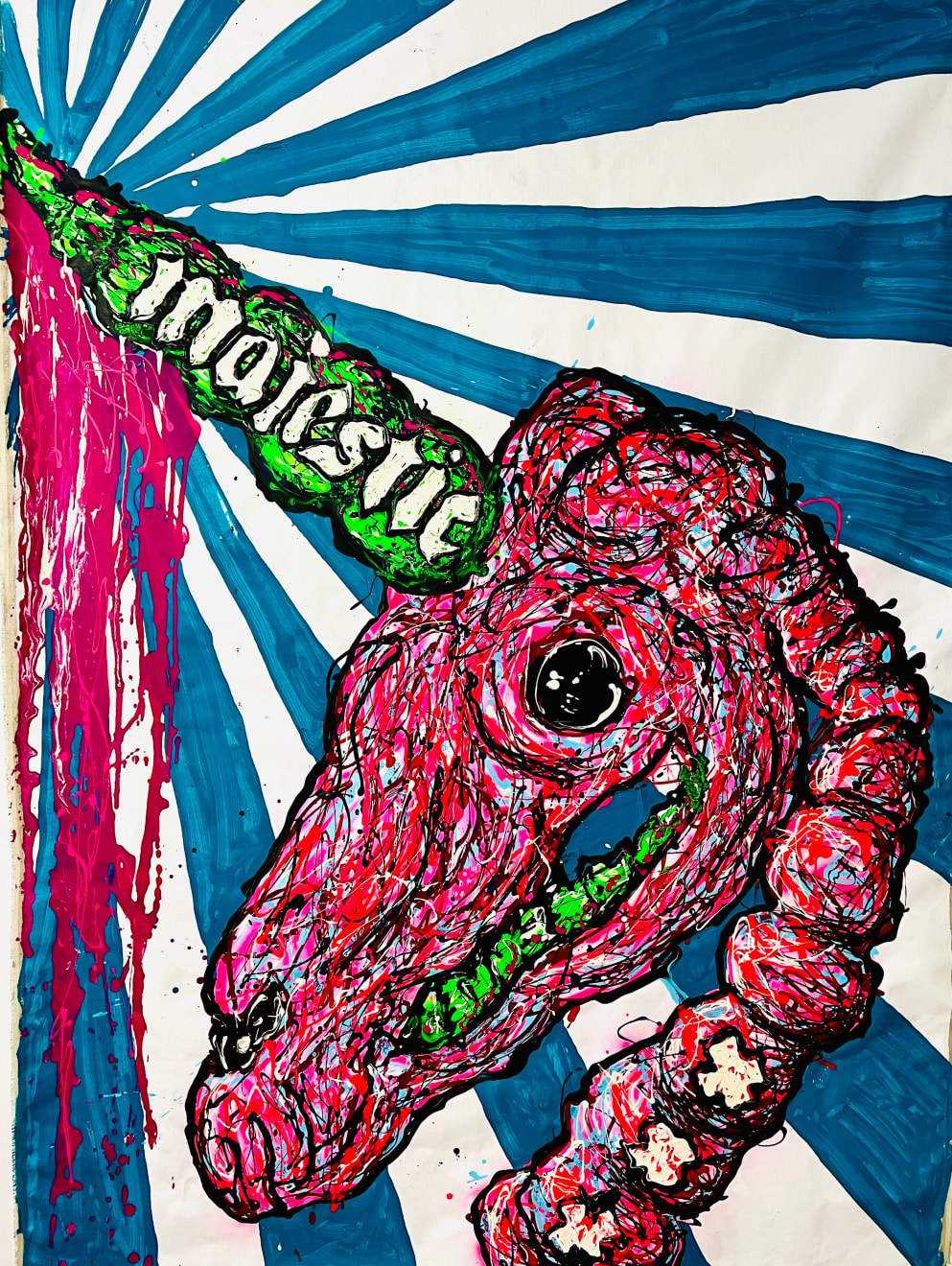 Lieuwe van Gogh, Unicorn Skull, 2022