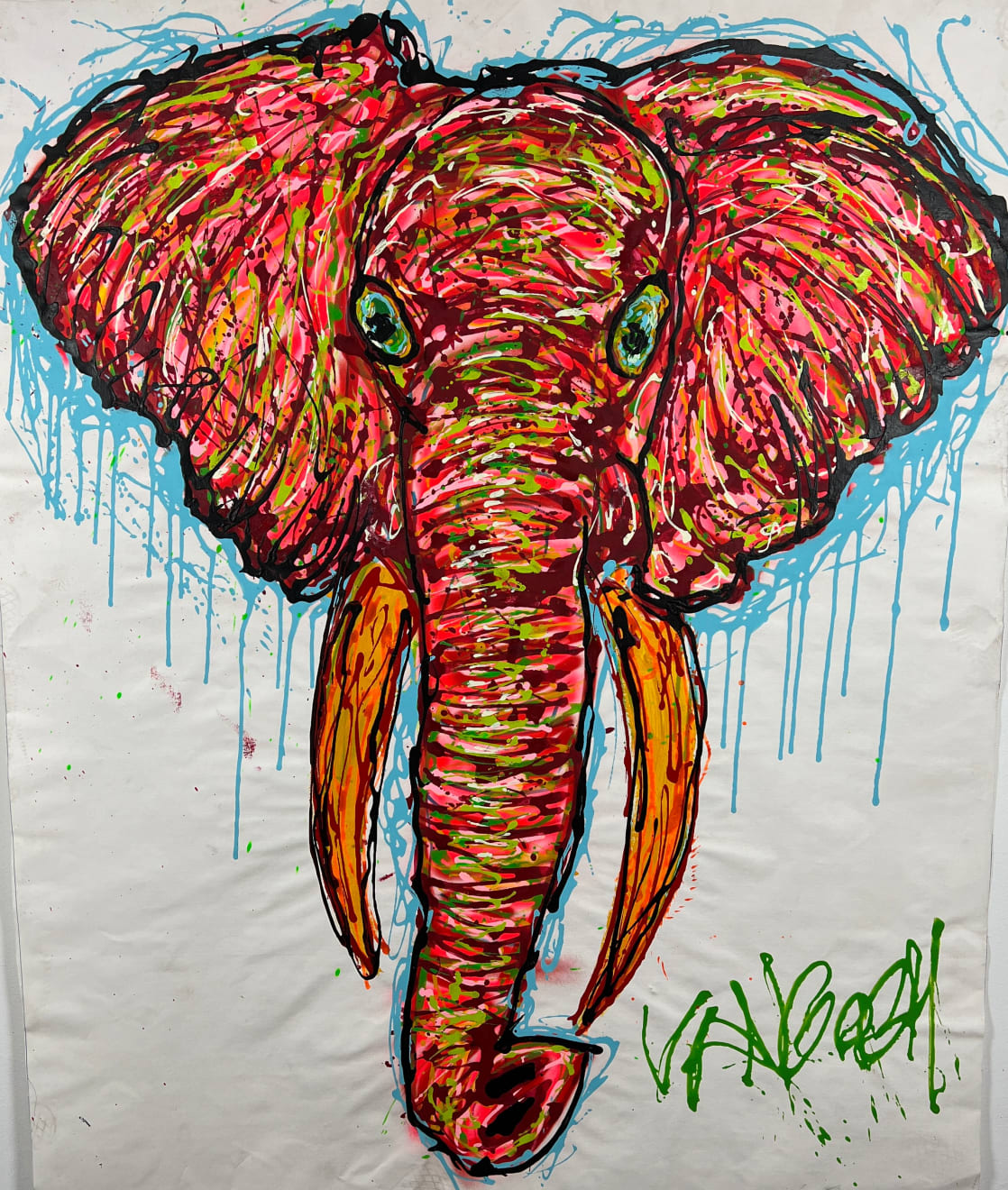 Lieuwe van Gogh, Uptown Funk Elephant - 'The Misunderstood One' 7/14 , 2022