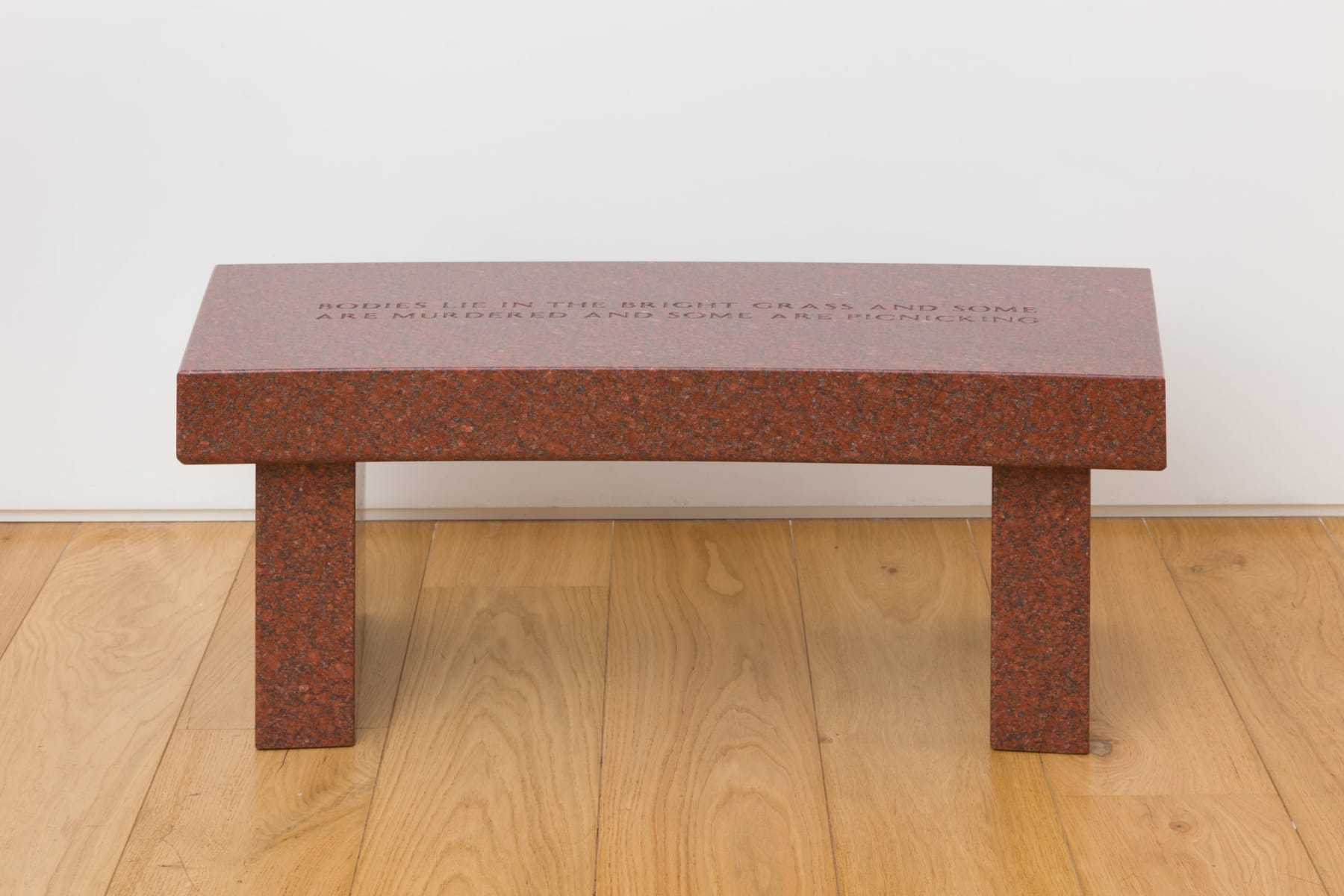 Jenny Holzer, Survival: Bodies lie in the bright grass..., 1989