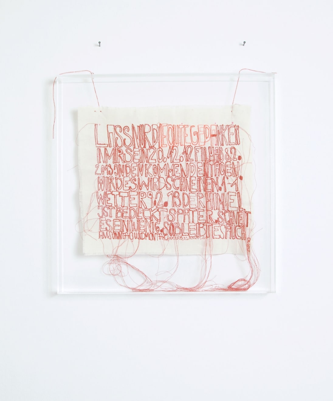 Claudia Kallscheuer, Perspex weather forecast