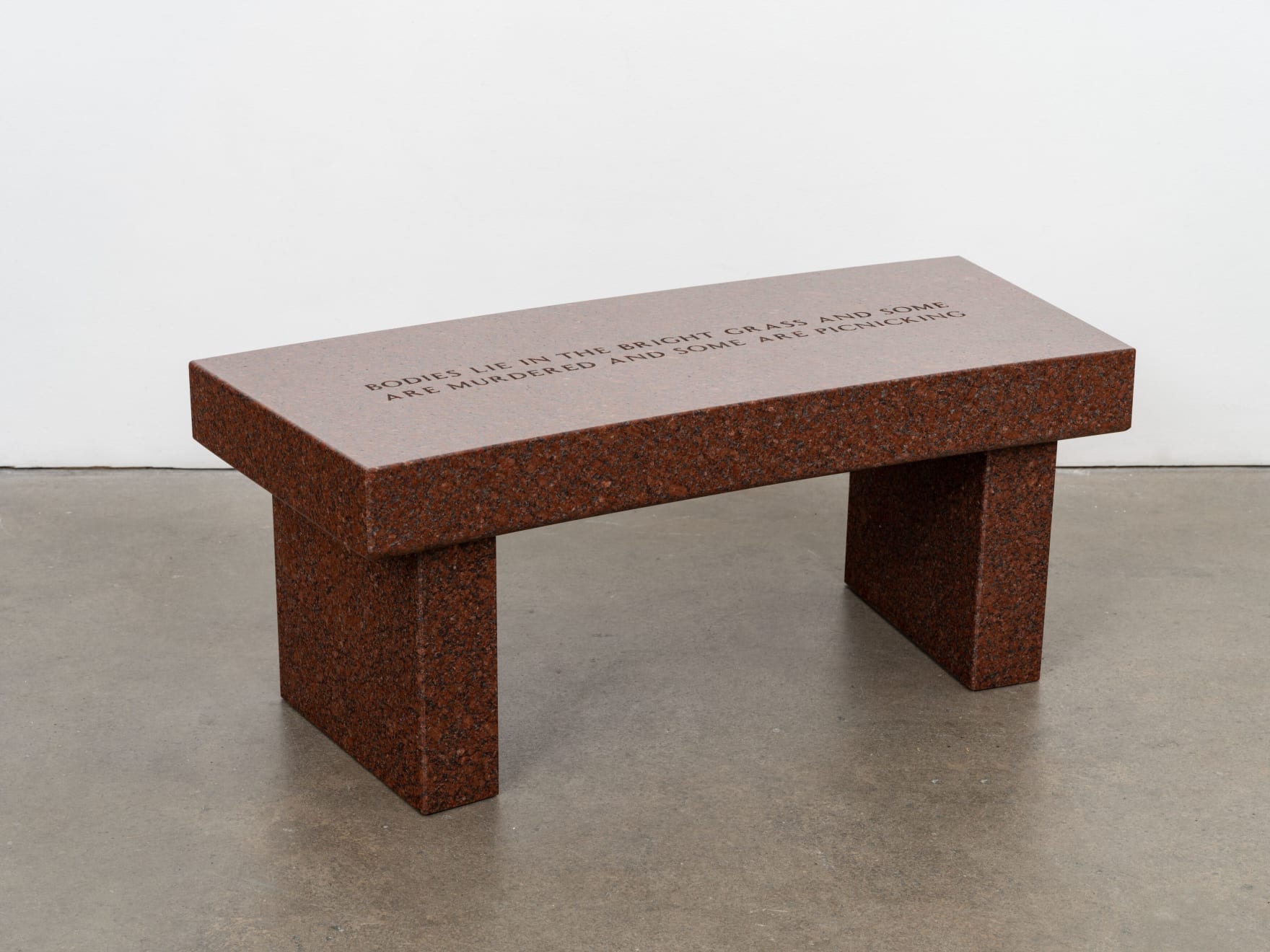 Jenny Holzer, Survival: Bodies lie in the bright grass..., 1989