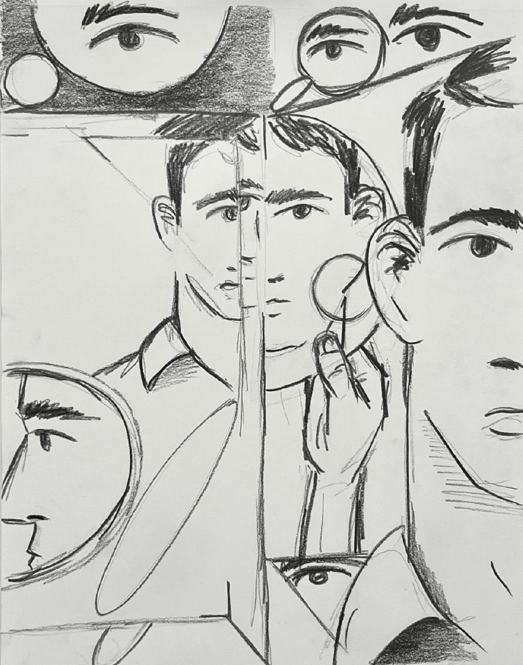 Thew Smoak, Reflection, drawing , 2023