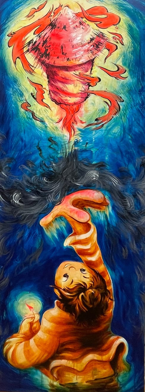 Susan Kim Alvarez, “Gabby’s First Firework”, 2024