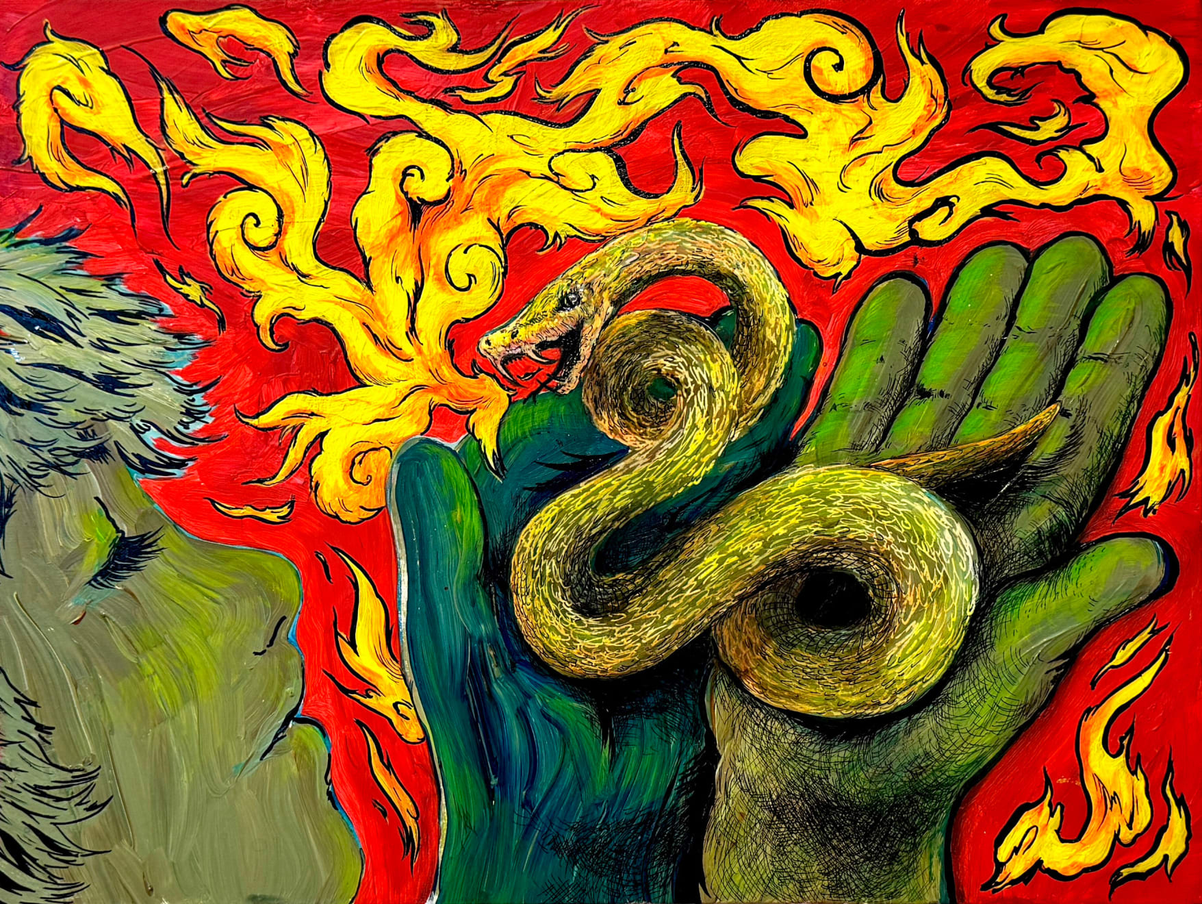 Susan Kim Alvarez, “Don’t Hiss and Tell”, 2024