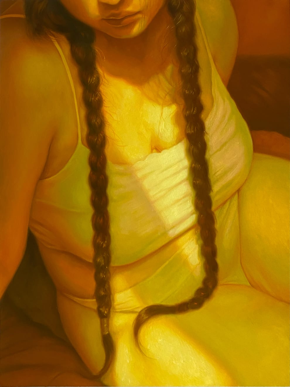 Jesse Zuo, Leather & Sandal Wood, 2024