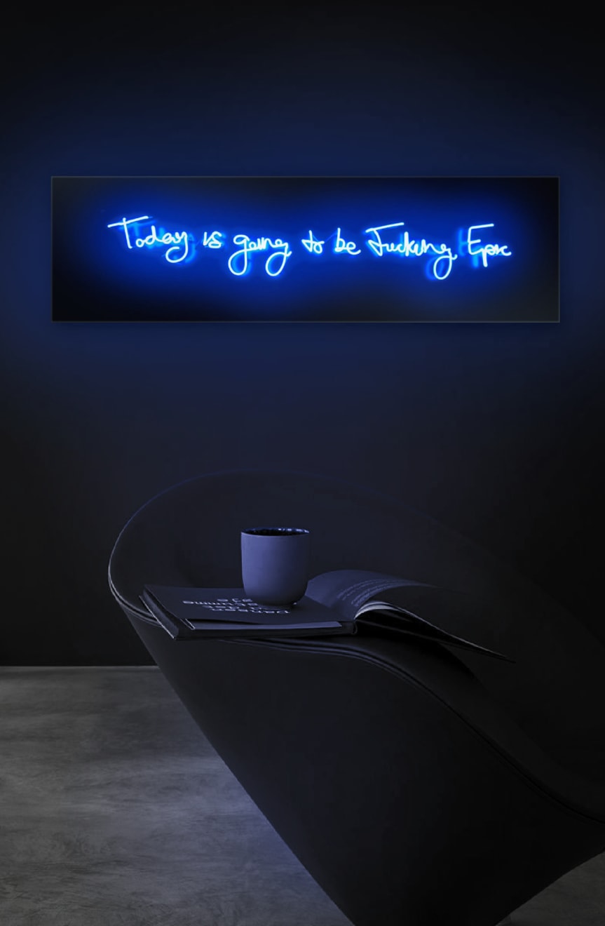 Lauren Baker, Fucking Epic (Electric Blue) , 2019