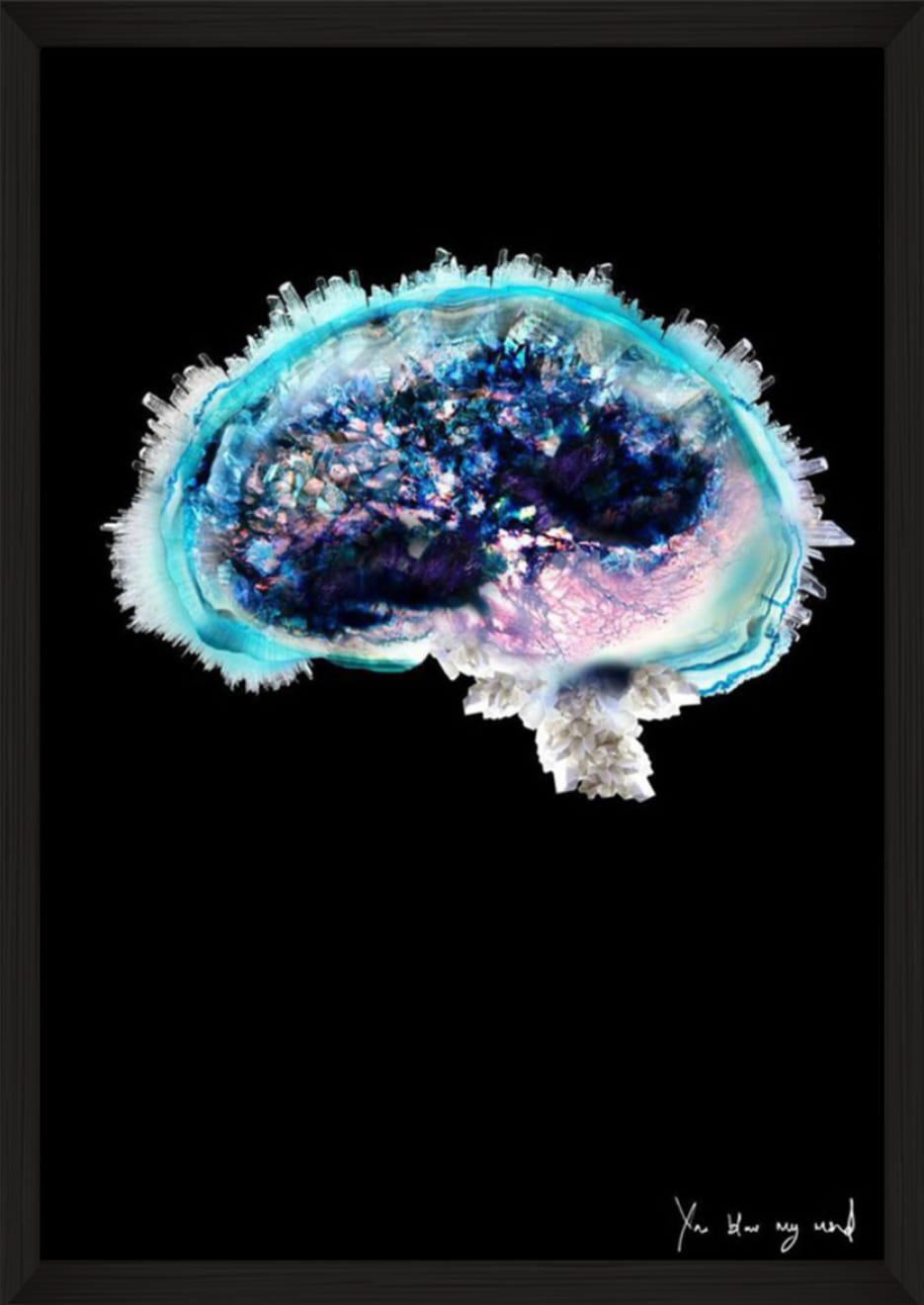 Lauren Baker, Crystal Brain (with diamond dust), 2015