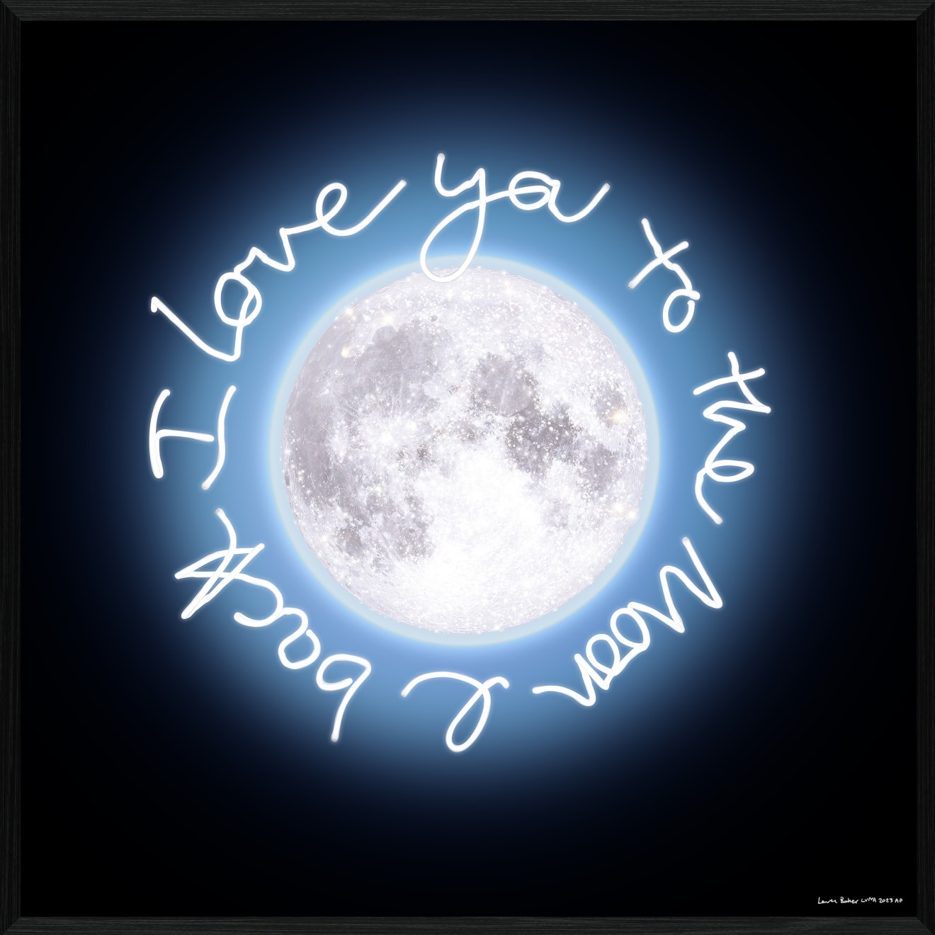 Lauren Baker, .To The Moon & Back Blue Hue, 2023